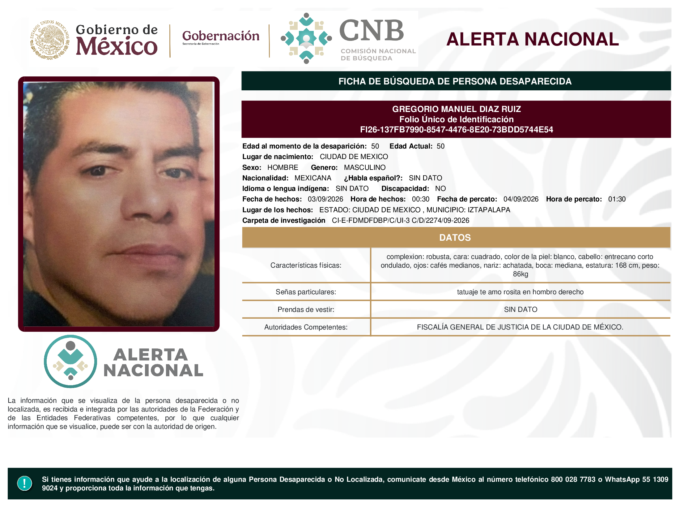 GREGORIO MANUEL DIAZ RUIZ