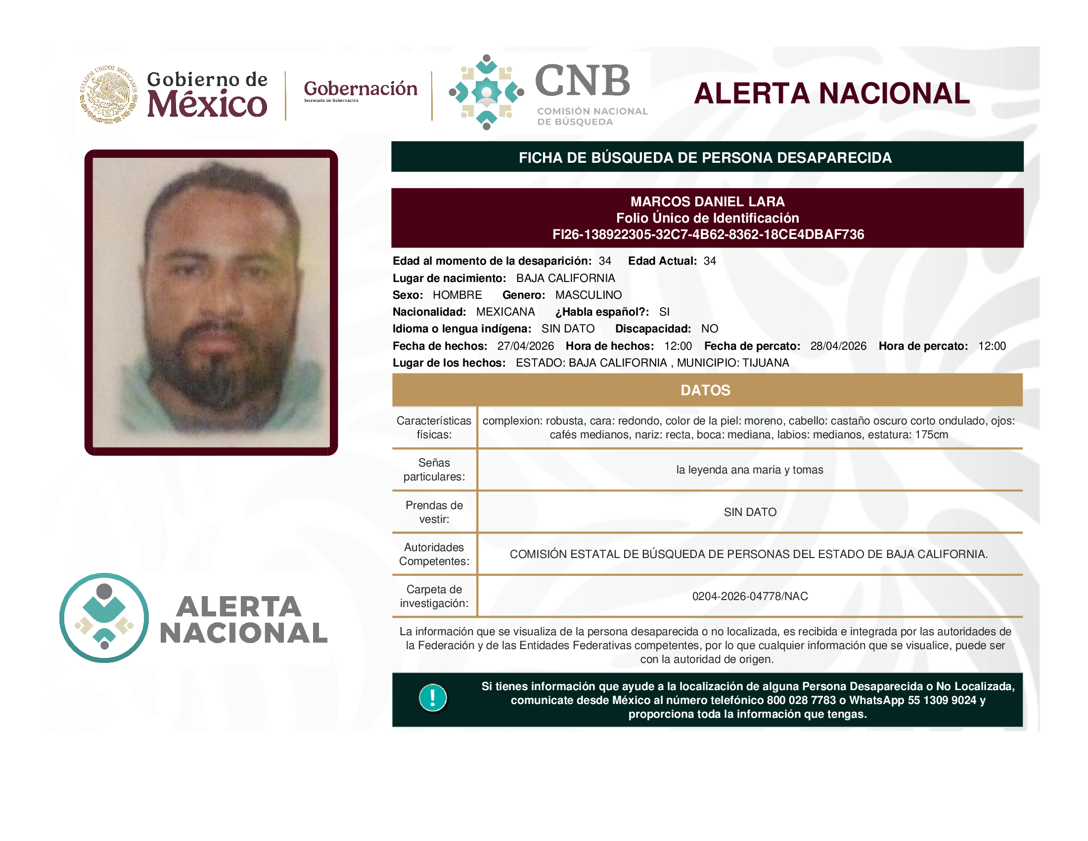 MARCOS DANIEL LARA