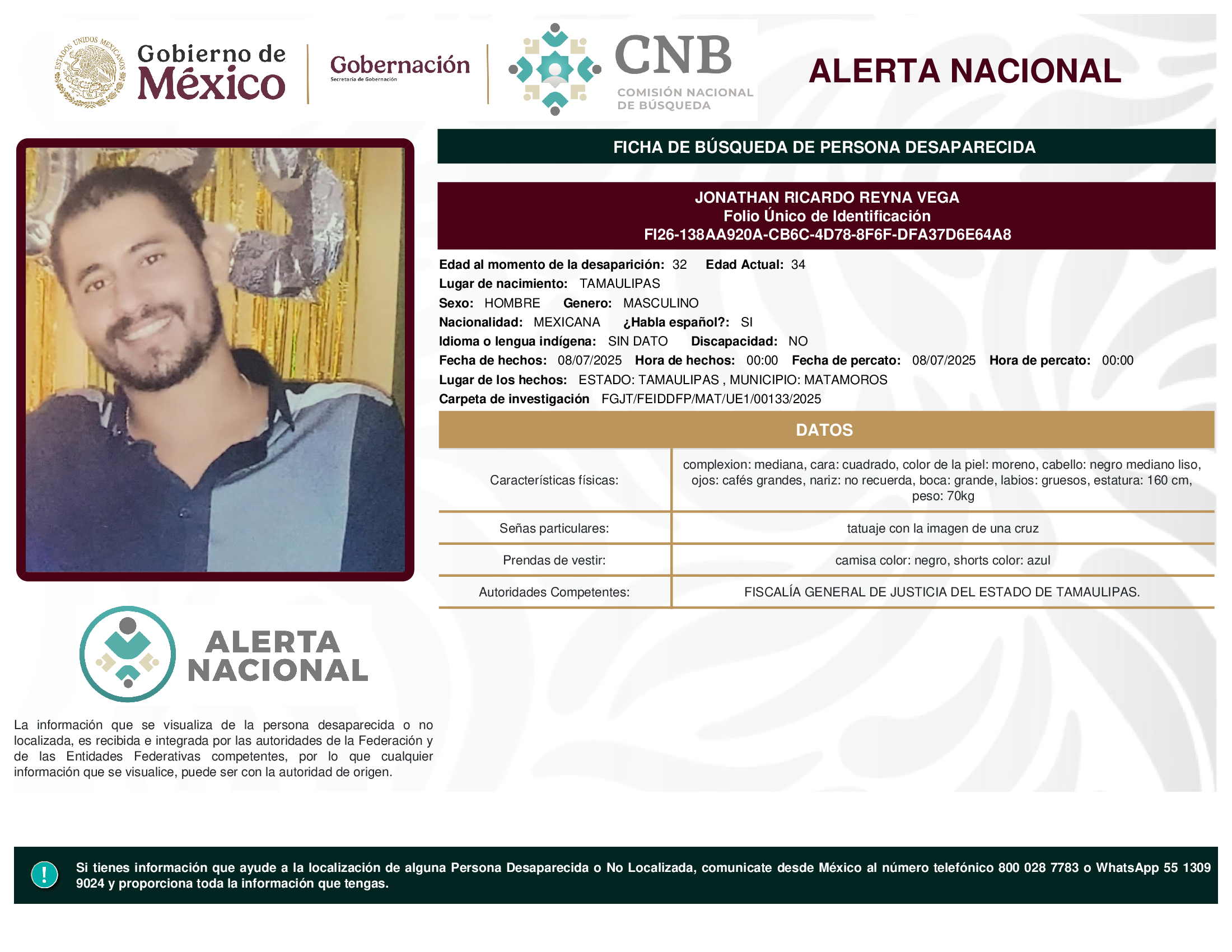 JONATHAN RICARDO REYNA VEGA