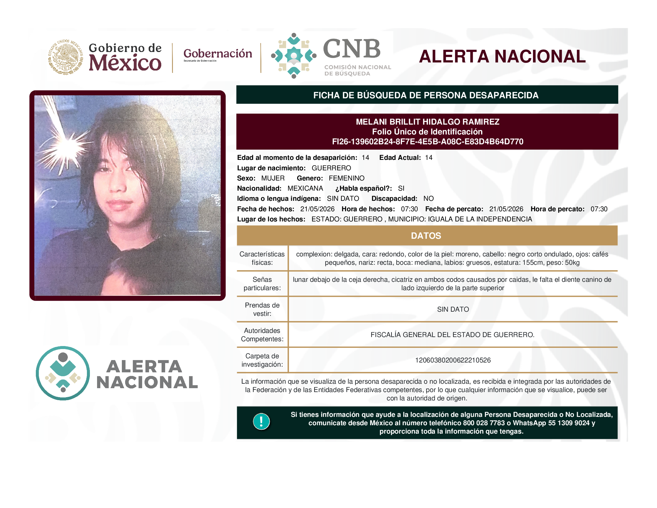 MELANI BRILLIT HIDALGO RAMIREZ