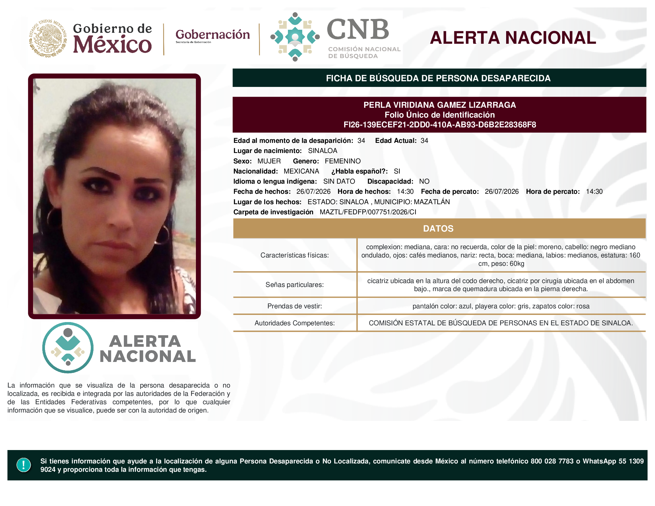 PERLA VIRIDIANA GAMEZ LIZARRAGA