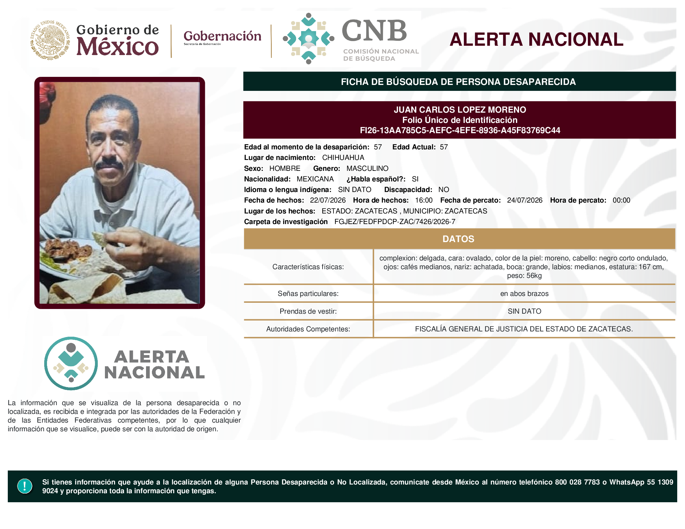 JUAN CARLOS LOPEZ MORENO