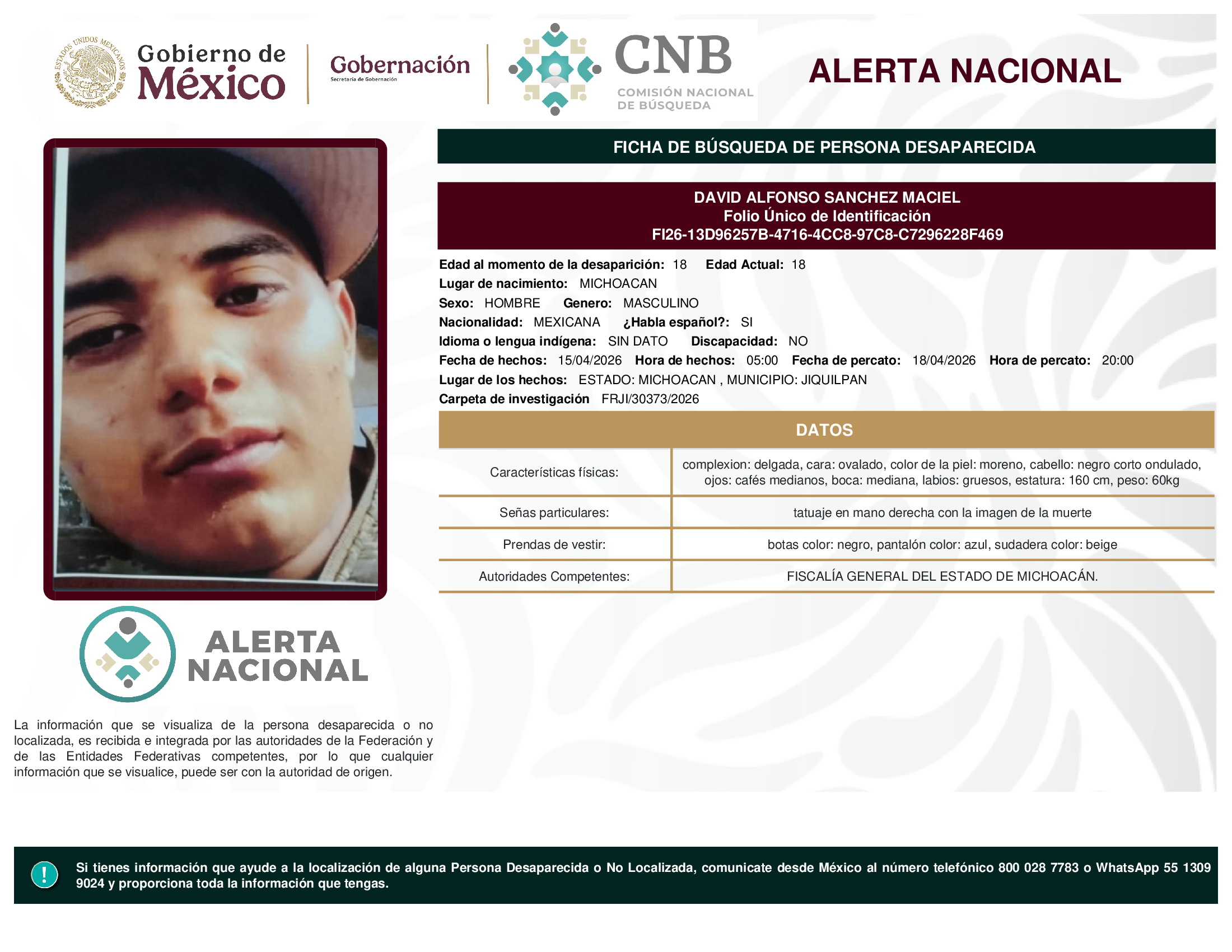 DAVID ALFONSO SANCHEZ MACIEL