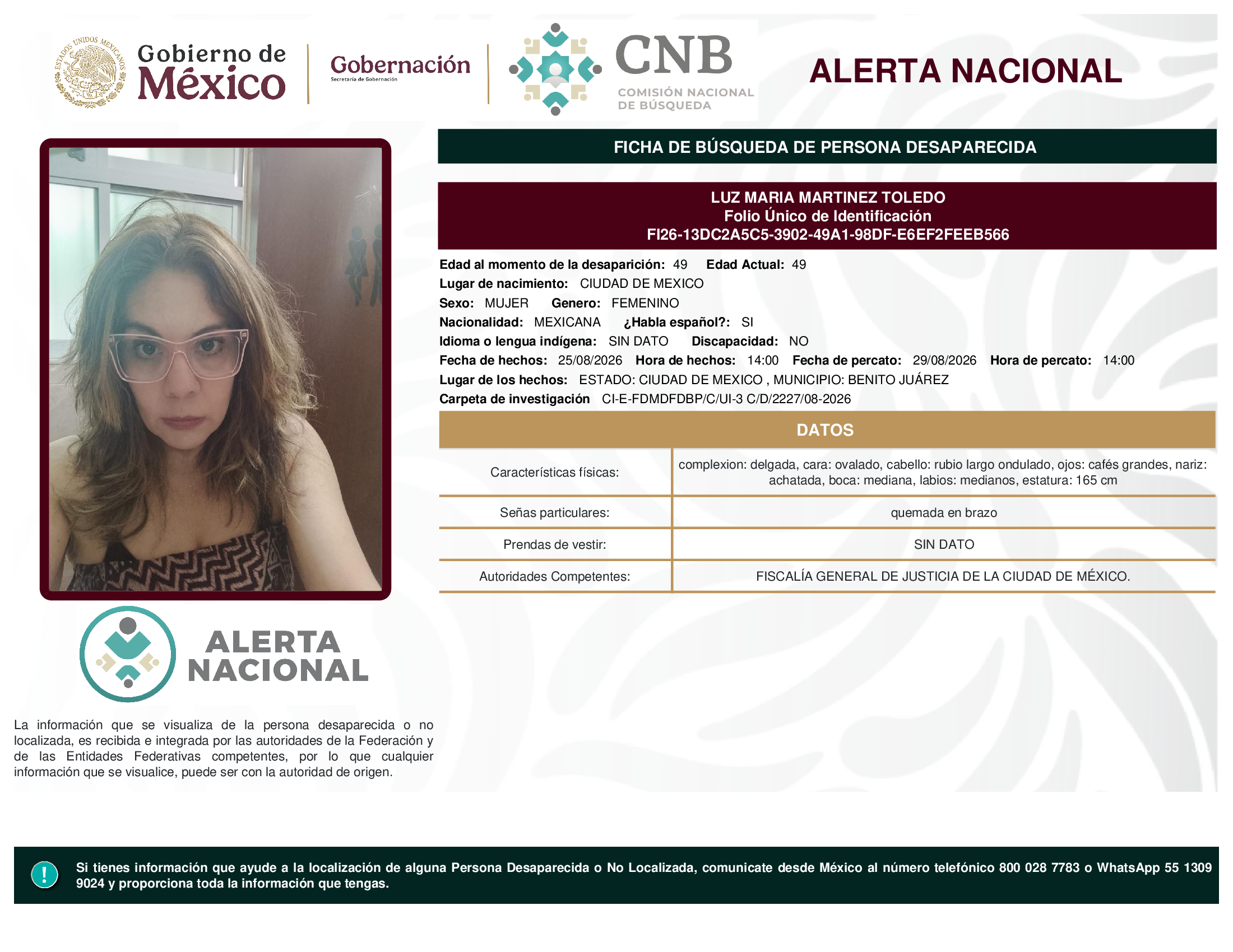 LUZ MARIA MARTINEZ TOLEDO