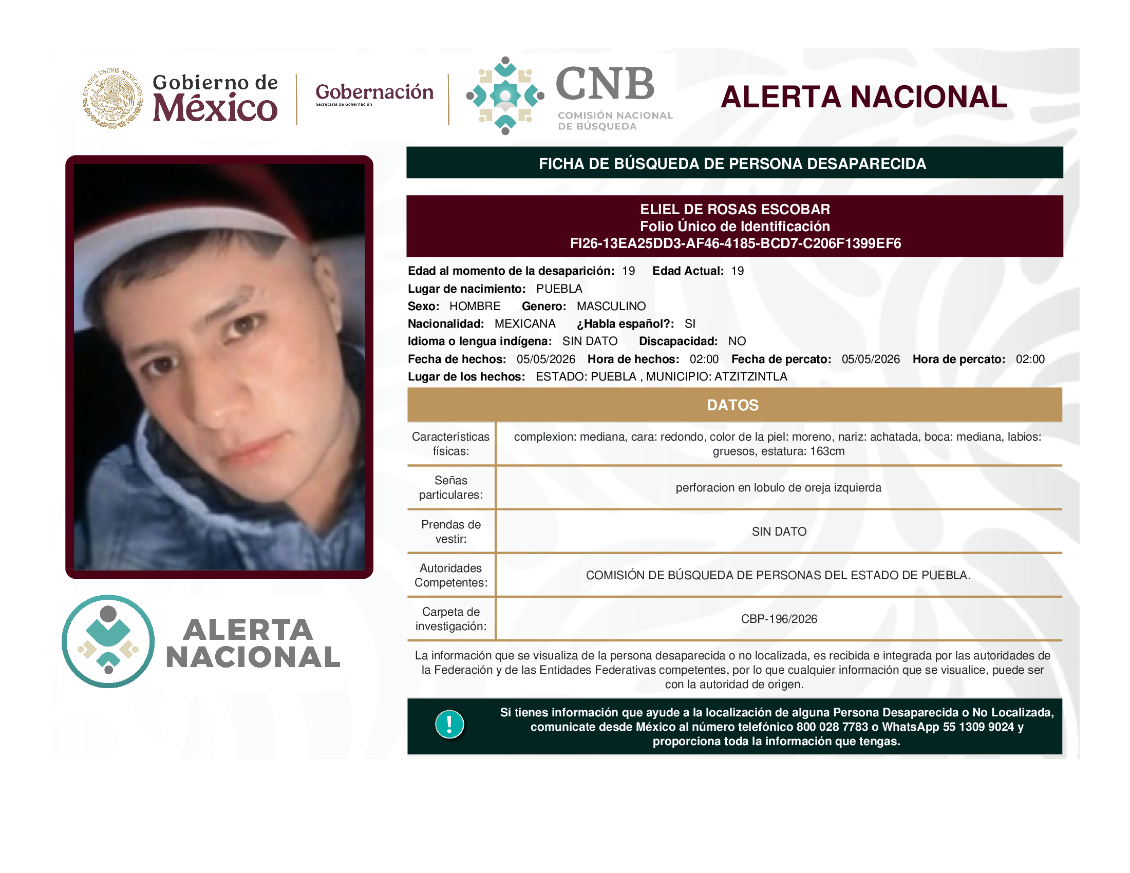 ELIEL DE ROSAS ESCOBAR