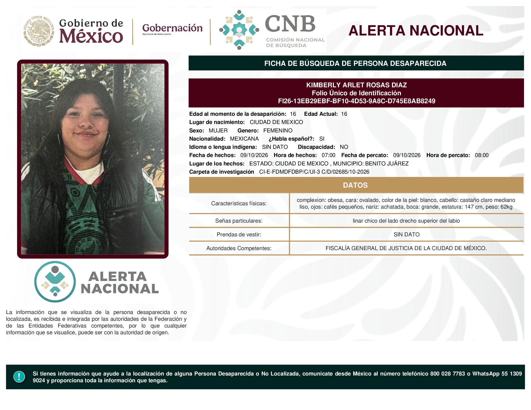 KIMBERLY ARLET ROSAS DIAZ