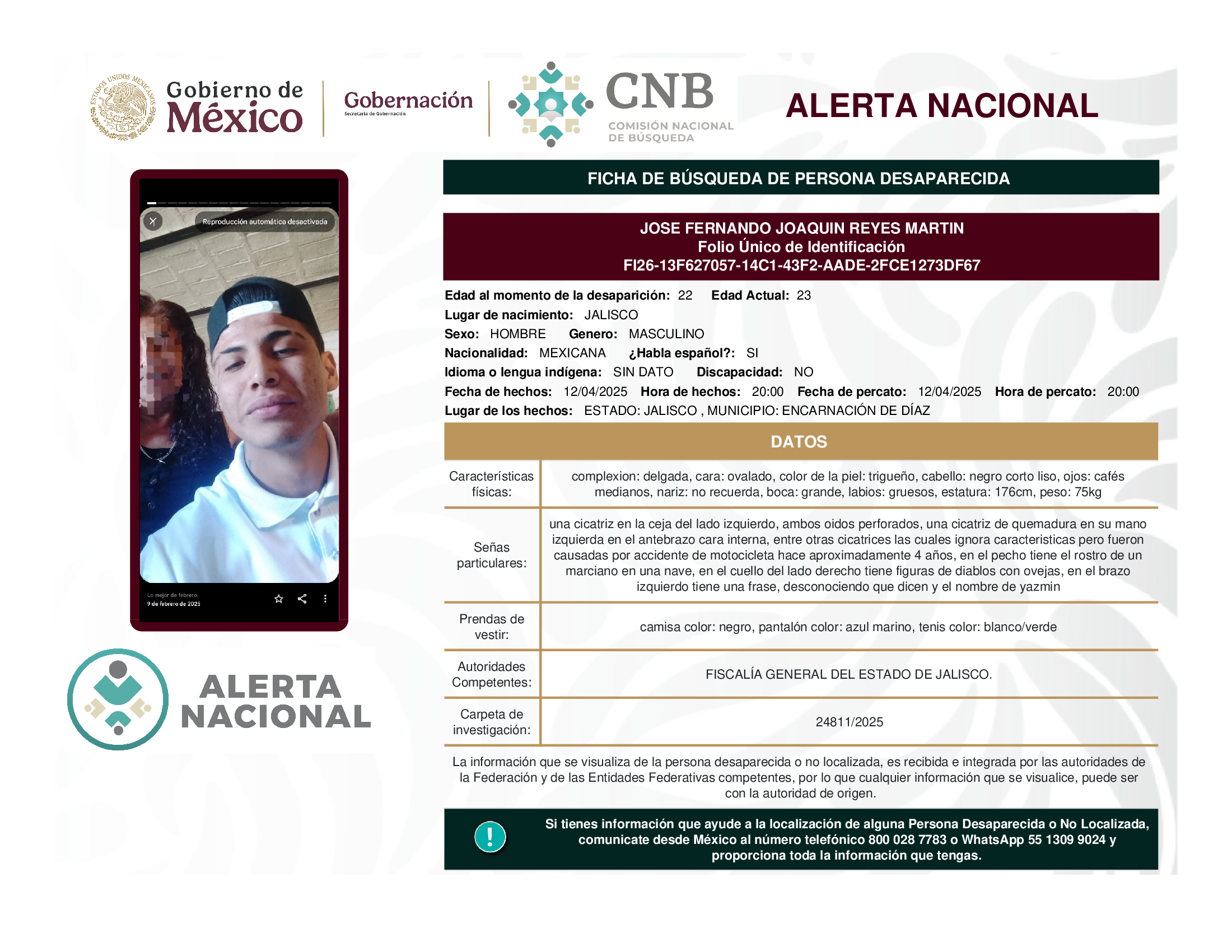 JOSE FERNANDO JOAQUIN REYES MARTIN