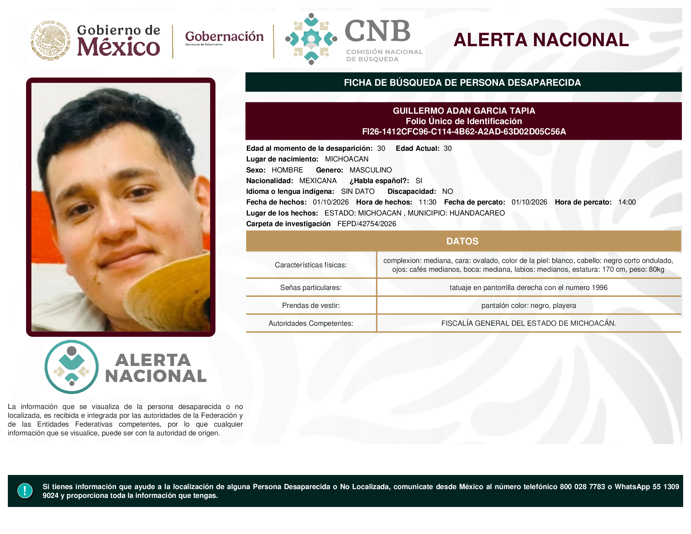 GUILLERMO ADAN GARCIA TAPIA
