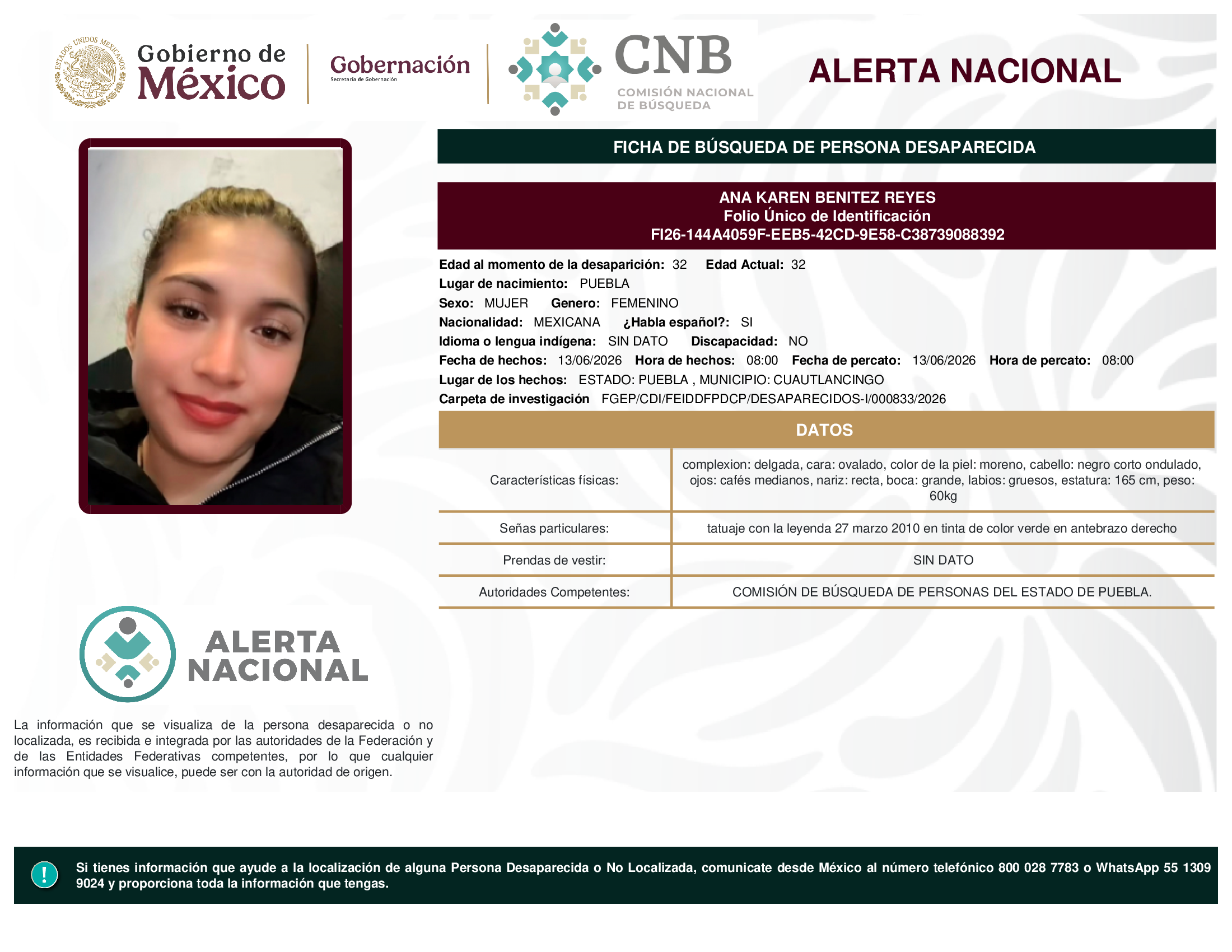 ANA KAREN BENITEZ REYES