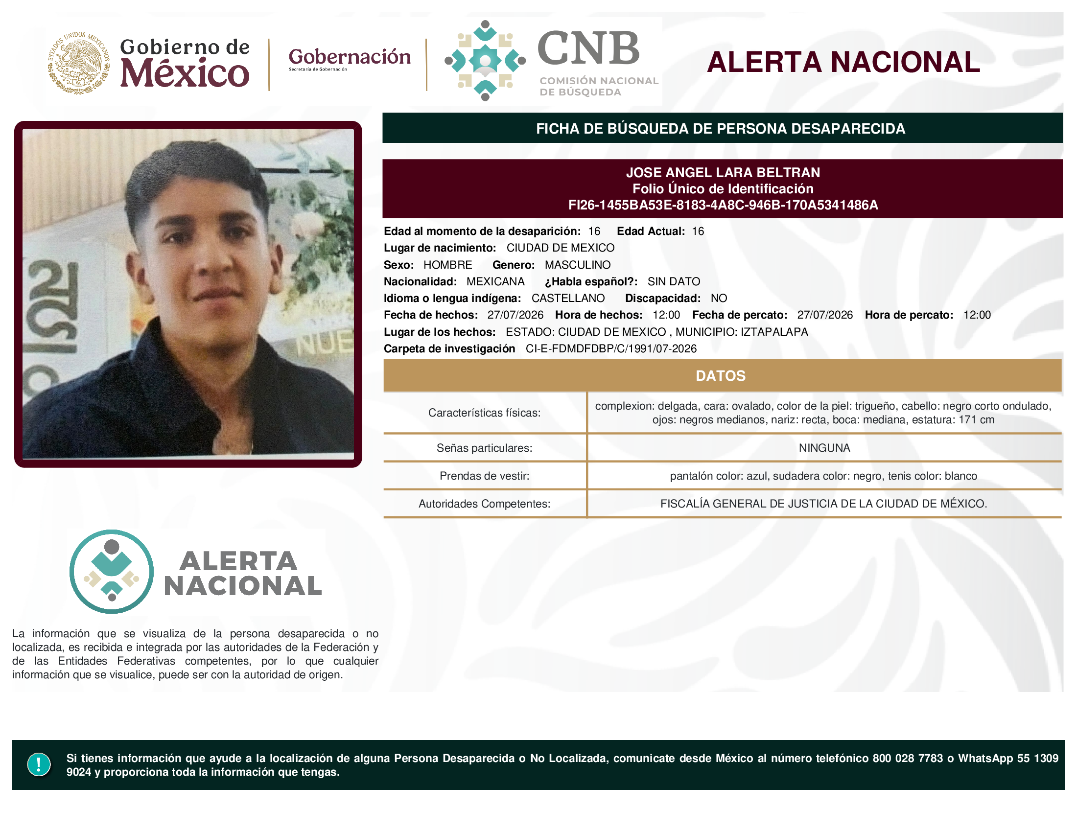 JOSE ANGEL LARA BELTRAN