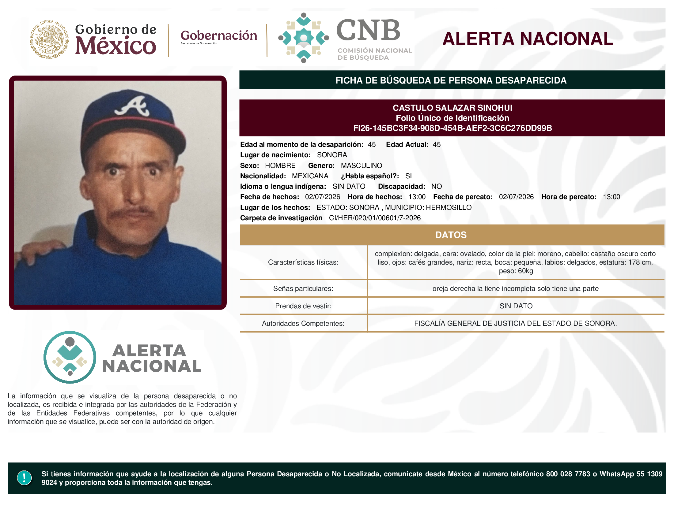 CASTULO SALAZAR SINOHUI