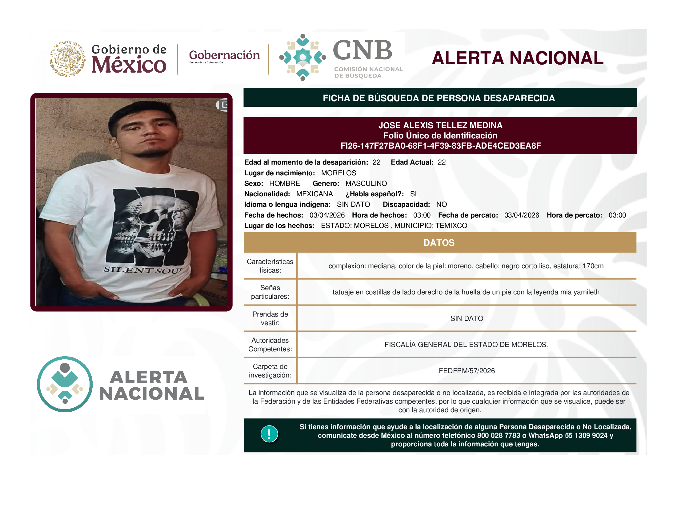 JOSE ALEXIS TELLEZ MEDINA
