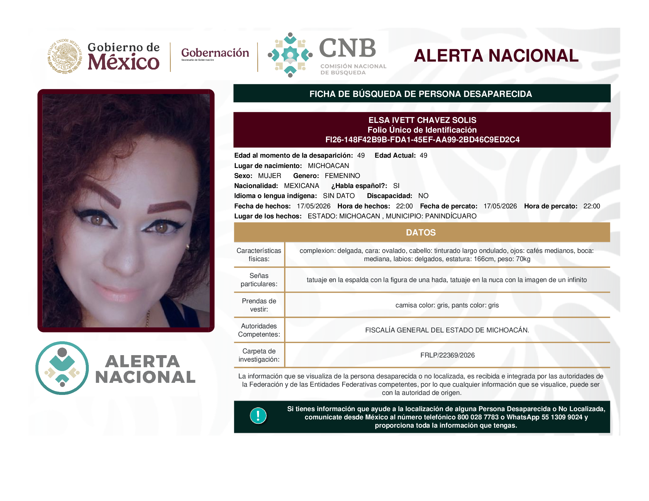 ELSA IVETT CHAVEZ SOLIS