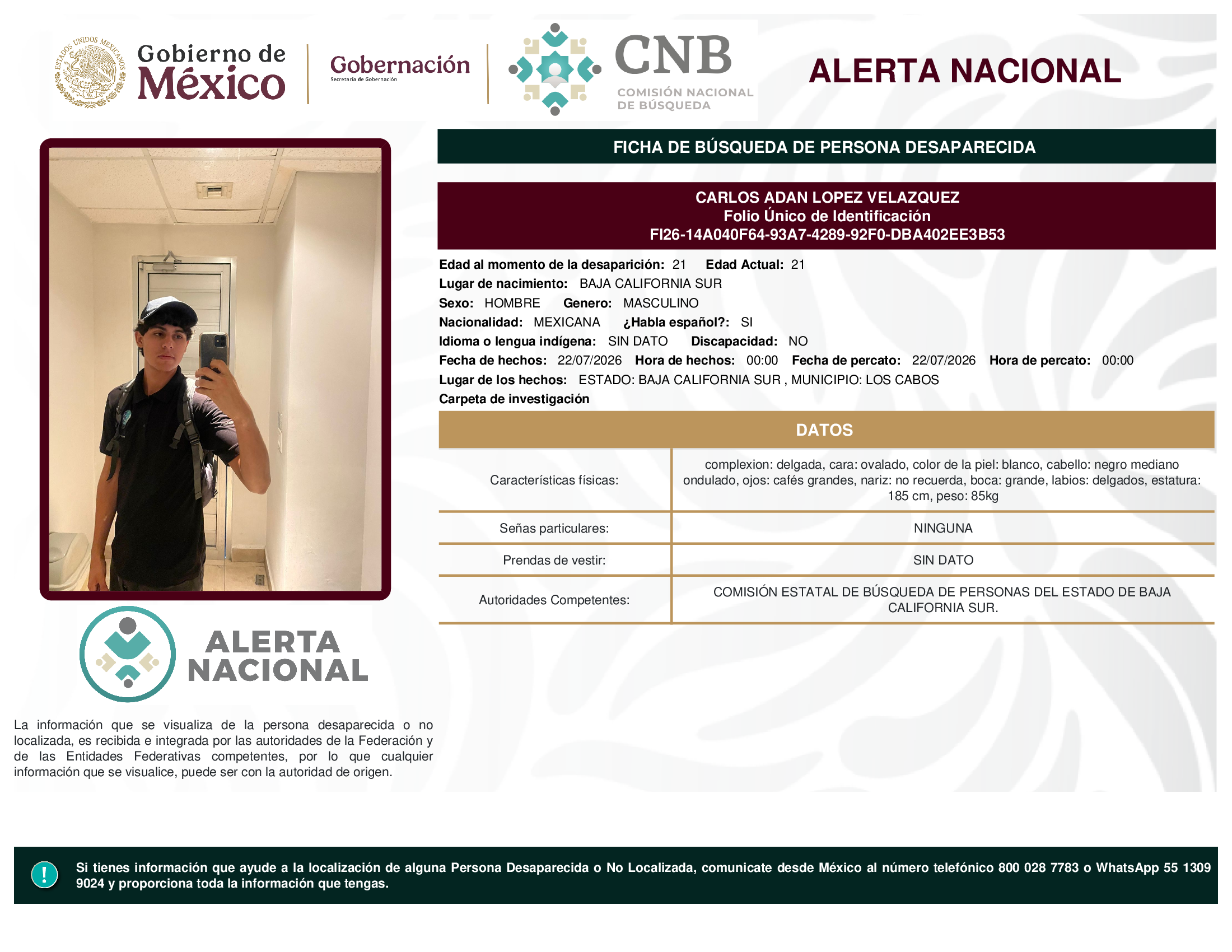 CARLOS ADAN LOPEZ VELAZQUEZ