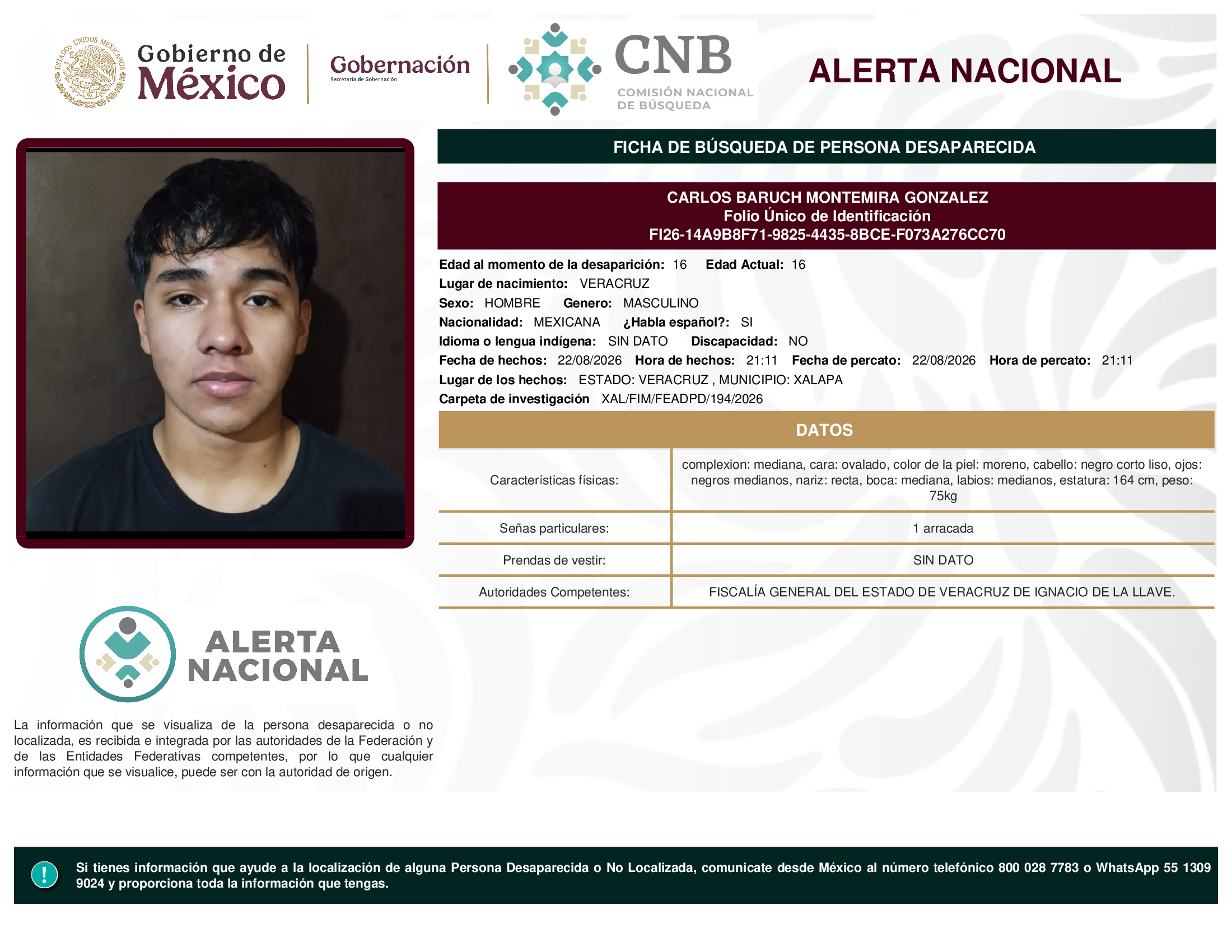 CARLOS BARUCH MONTEMIRA GONZALEZ
