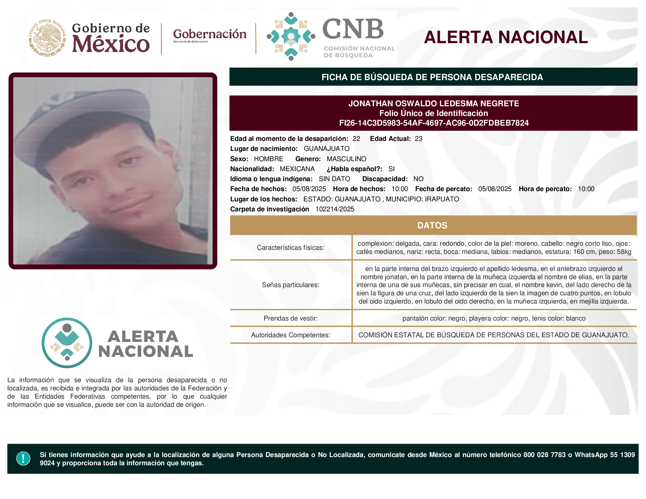 JONATHAN OSWALDO LEDESMA NEGRETE