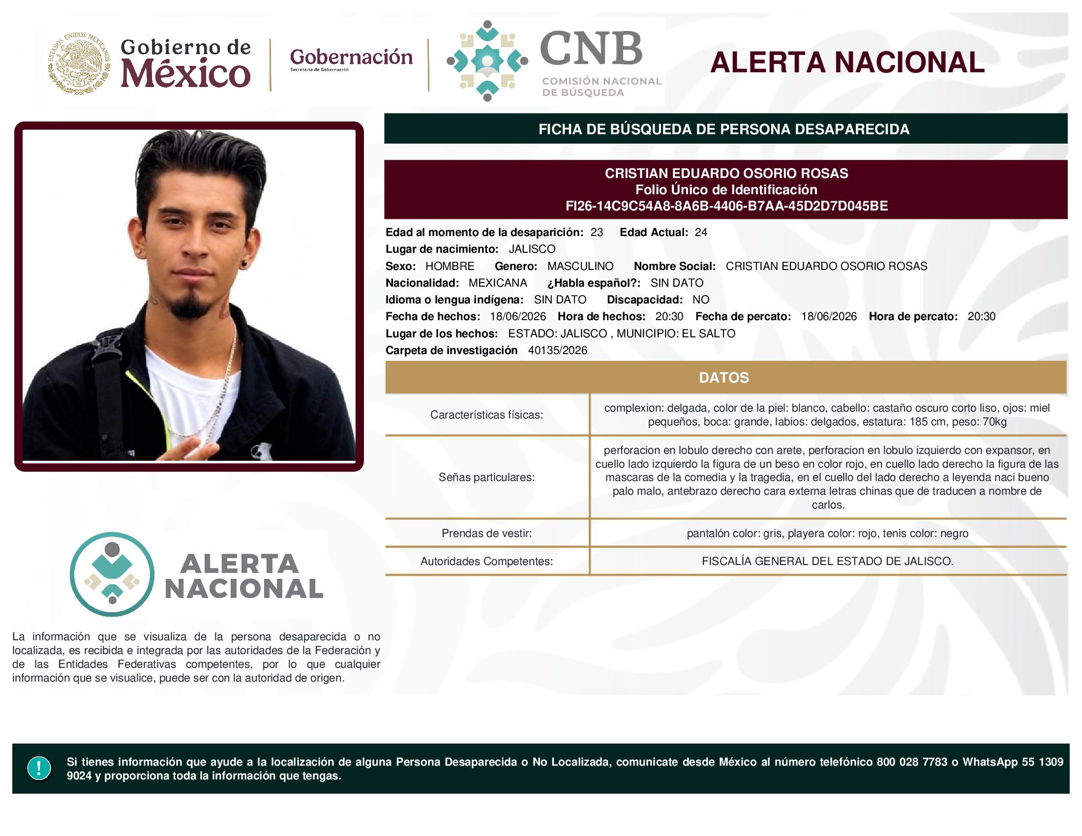 CRISTIAN EDUARDO OSORIO ROSAS