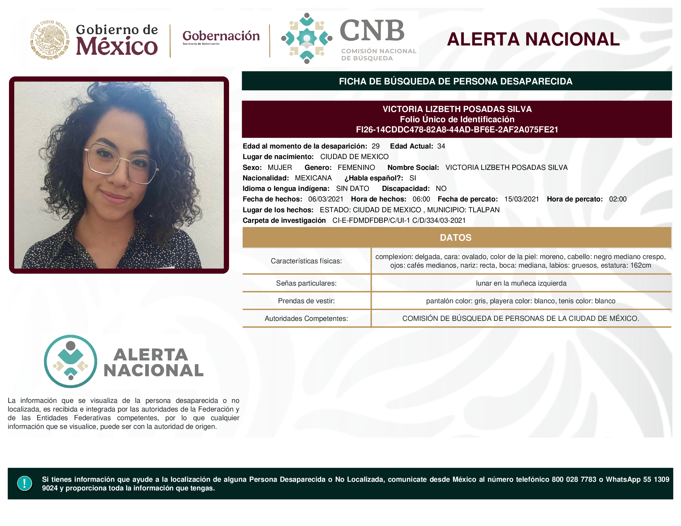 VICTORIA LIZBETH POSADAS SILVA