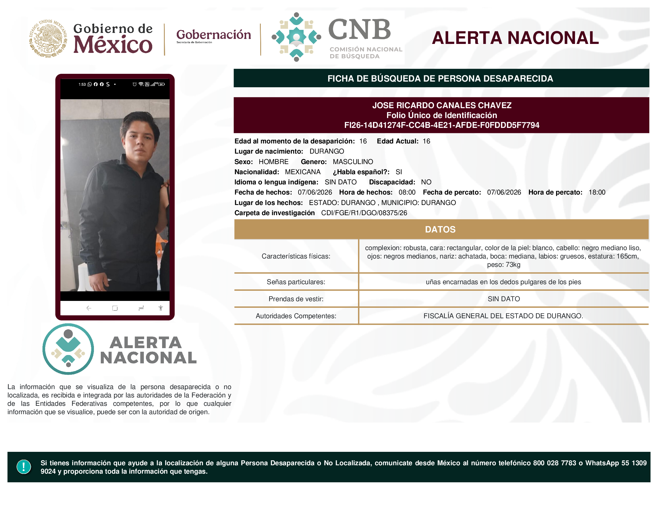 JOSE RICARDO CANALES CHAVEZ