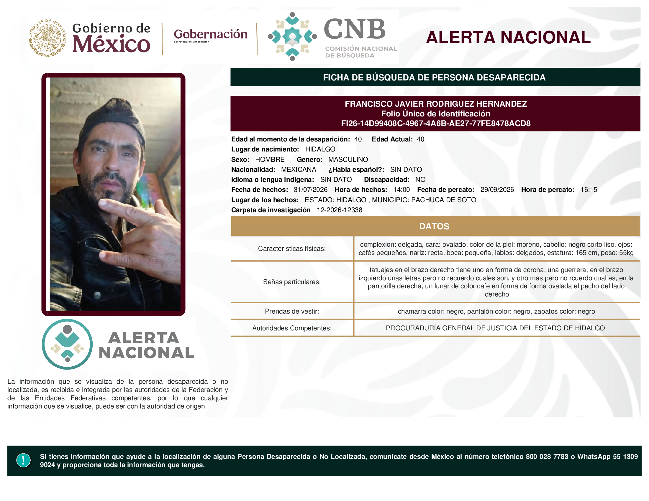FRANCISCO JAVIER RODRIGUEZ HERNANDEZ