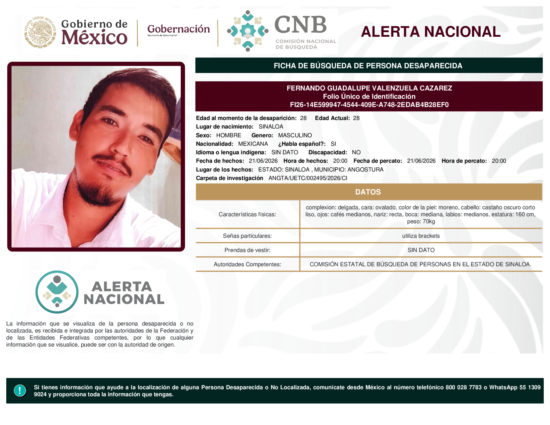 FERNANDO GUADALUPE VALENZUELA CAZAREZ