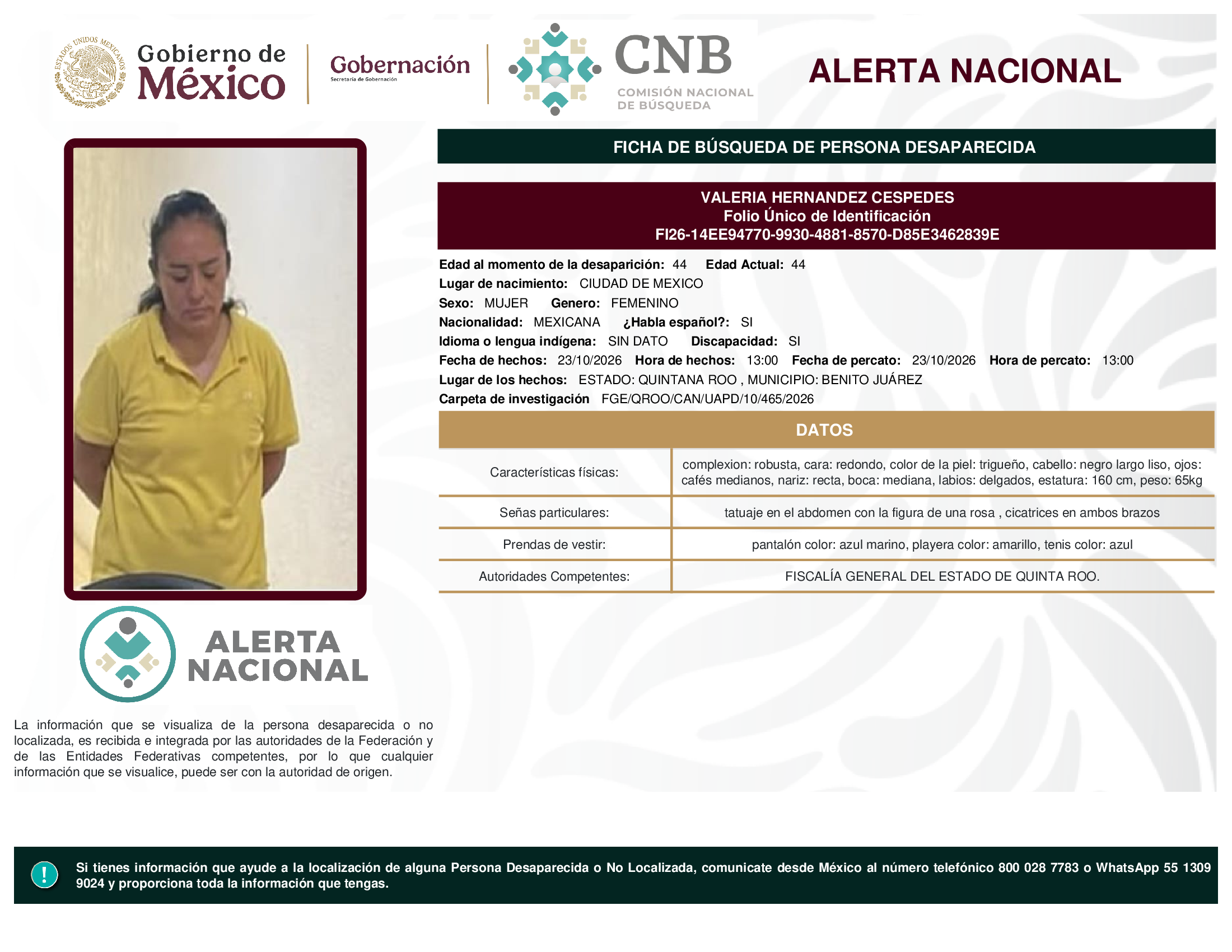 VALERIA HERNANDEZ CESPEDES