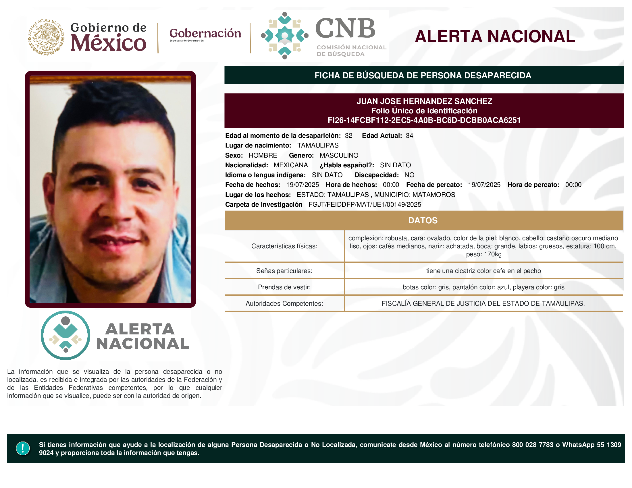 JUAN JOSE HERNANDEZ SANCHEZ