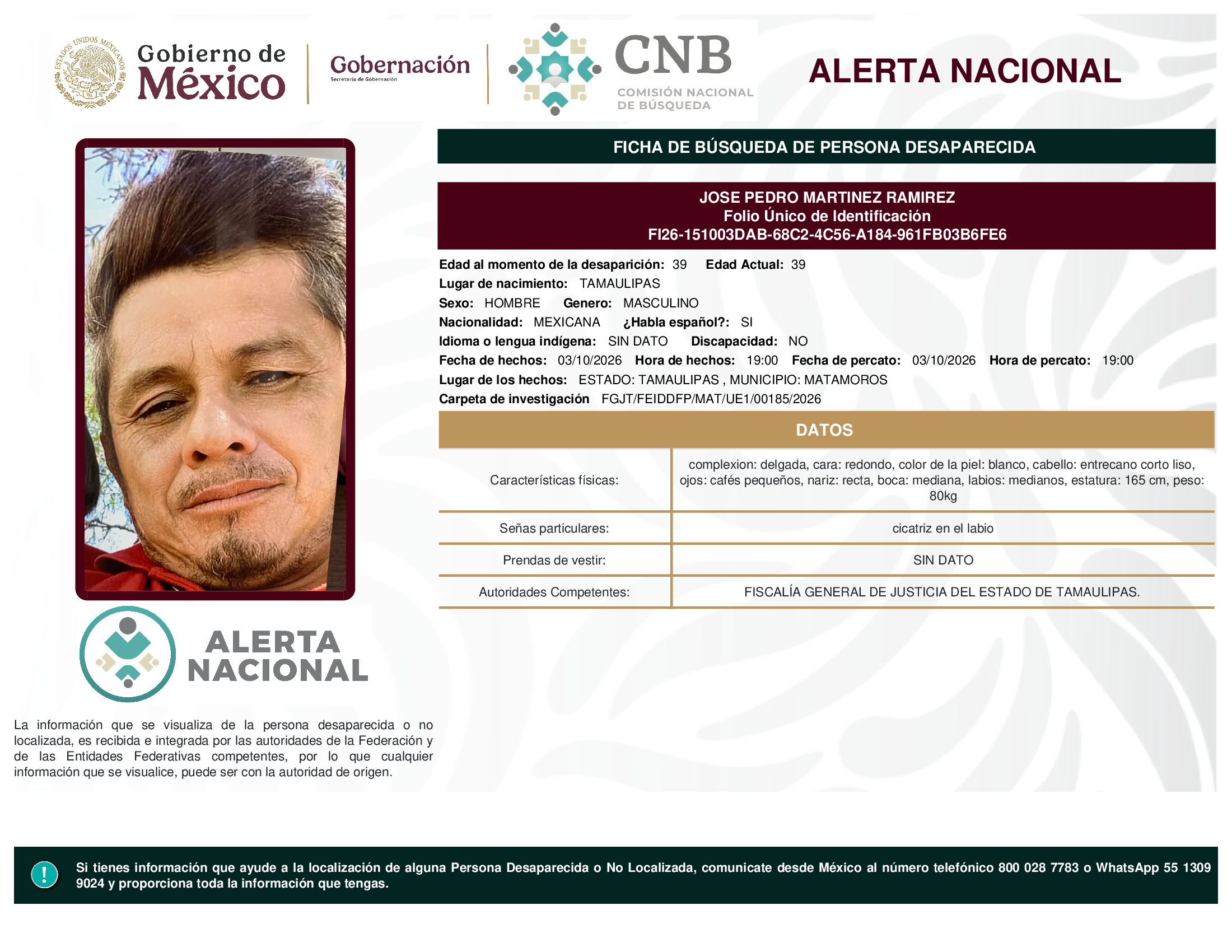 JOSE PEDRO MARTINEZ RAMIREZ