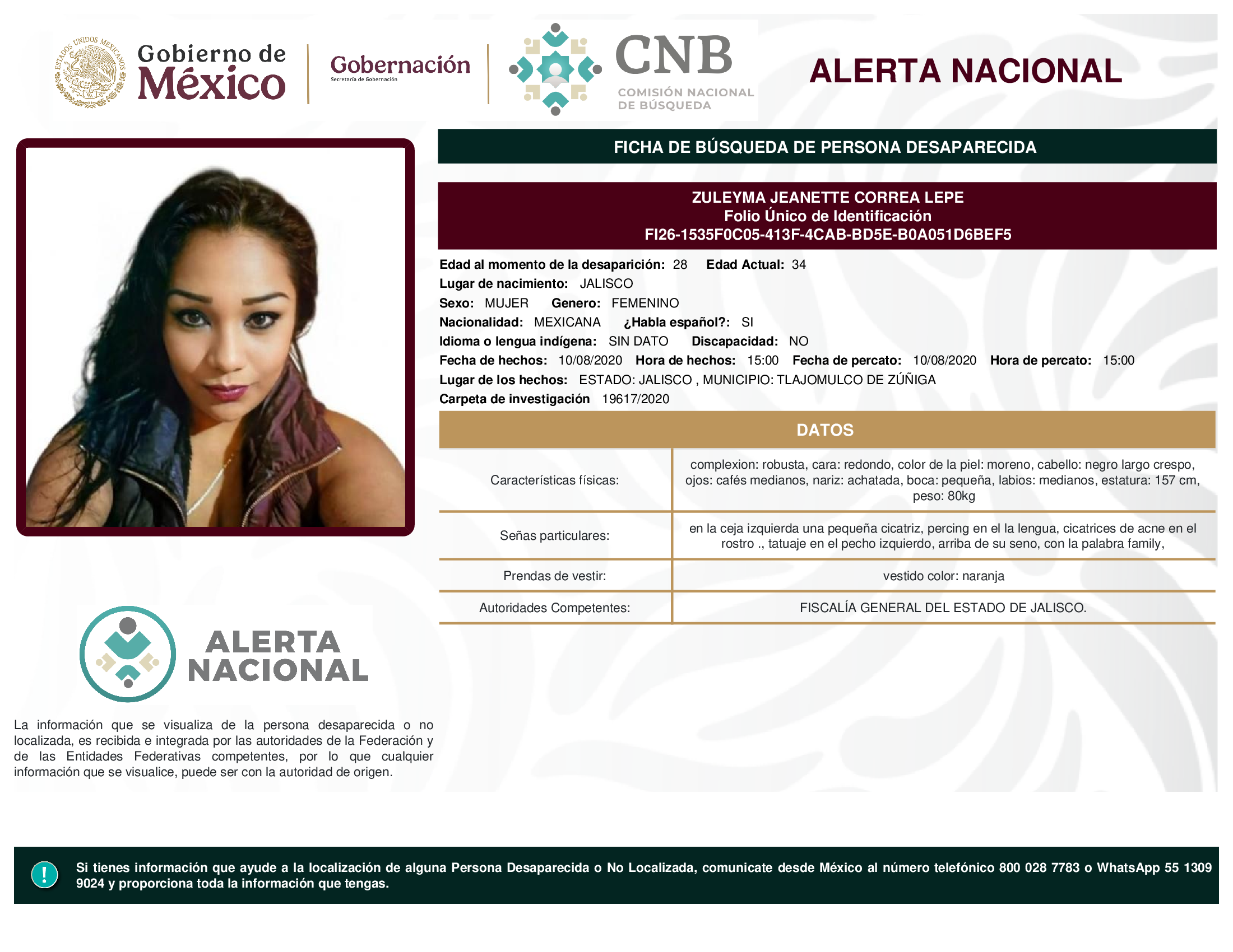 ZULEYMA JEANETTE CORREA LEPE