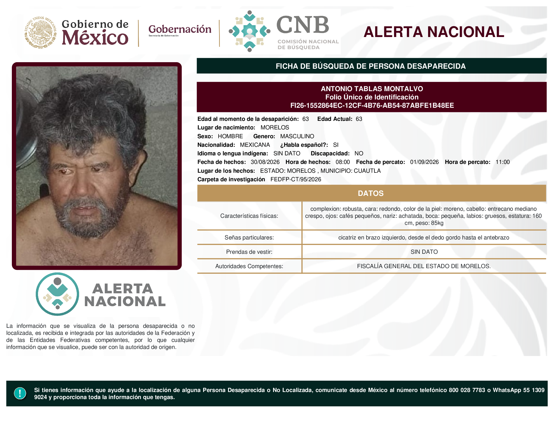 ANTONIO TABLAS MONTALVO