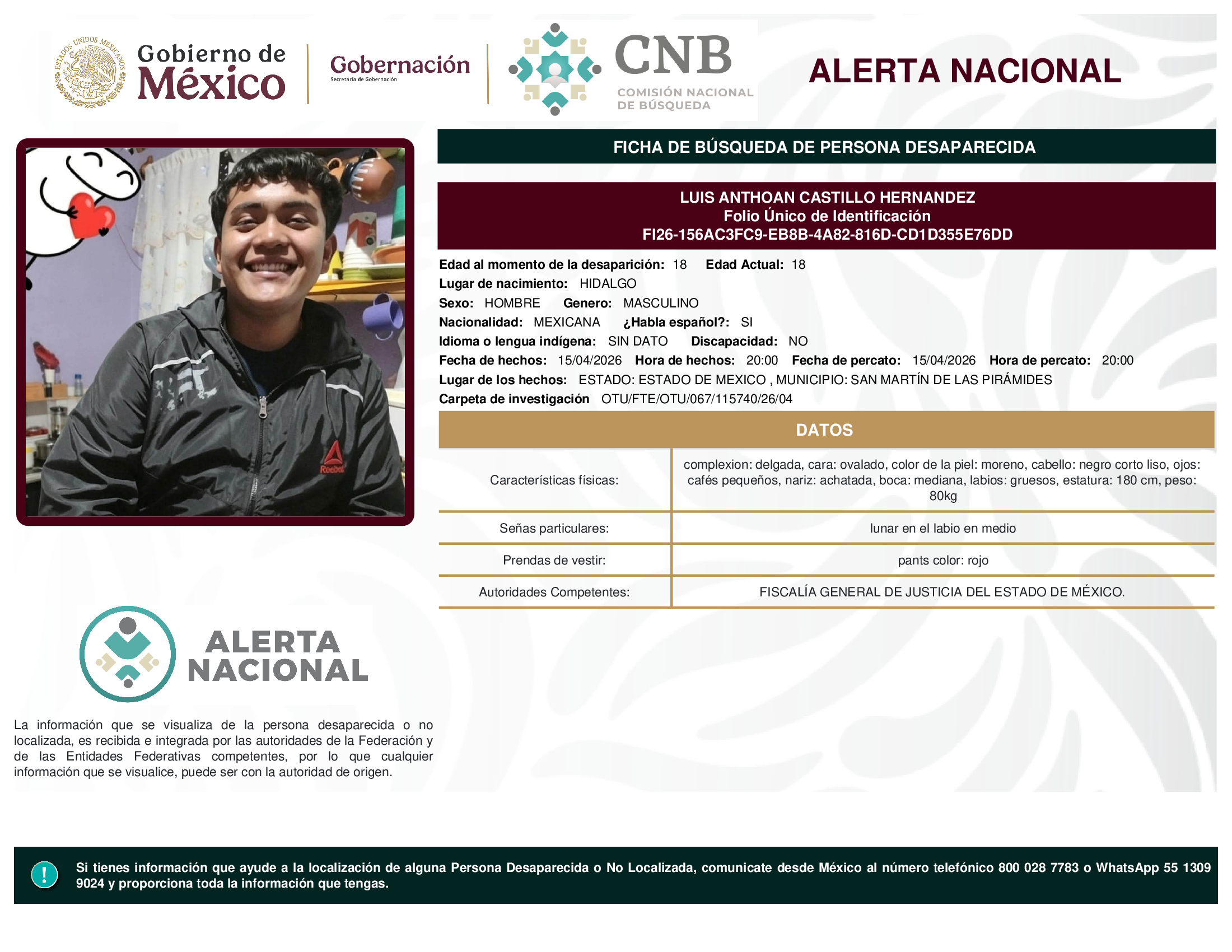LUIS ANTHOAN CASTILLO HERNANDEZ