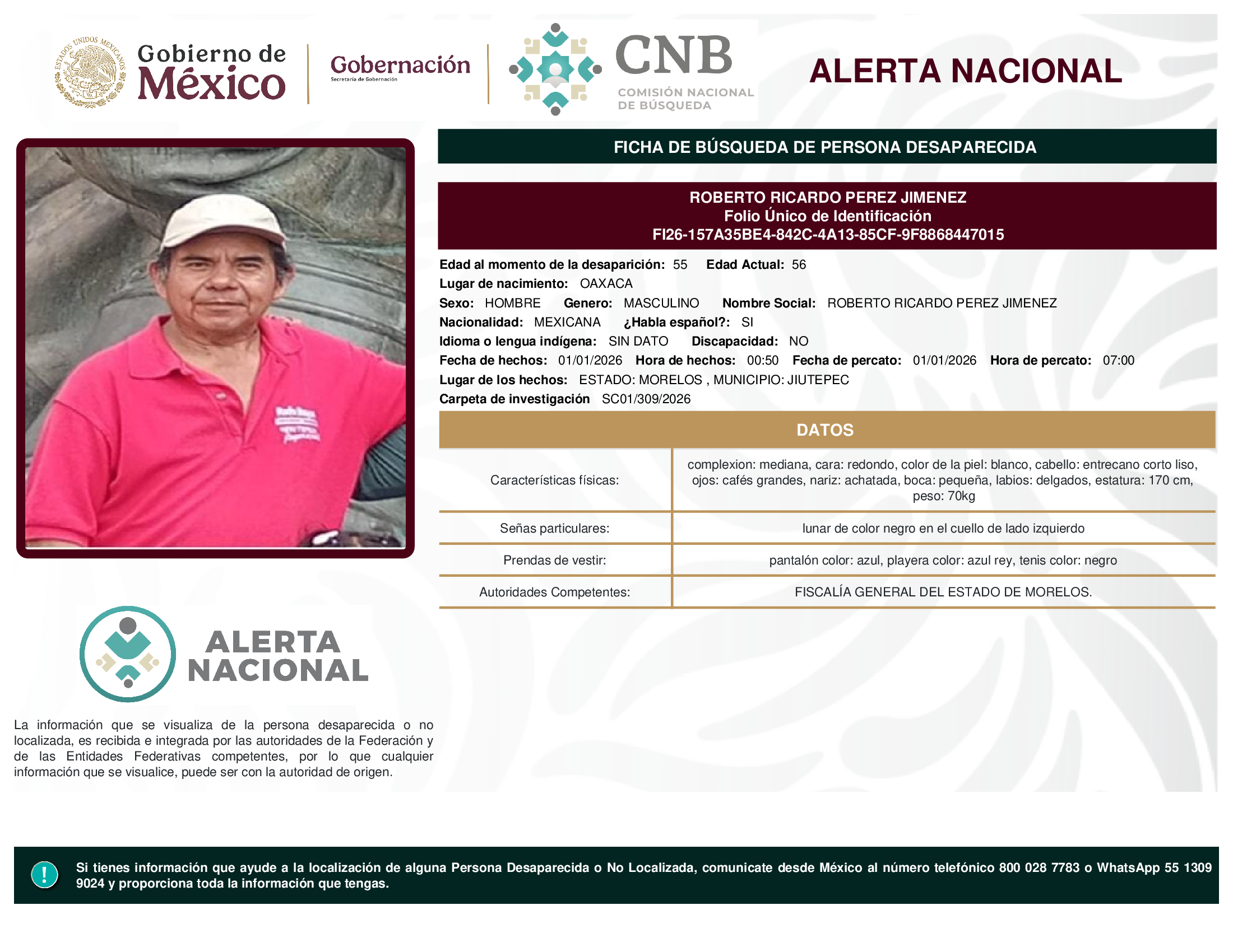 ROBERTO RICARDO PEREZ JIMENEZ