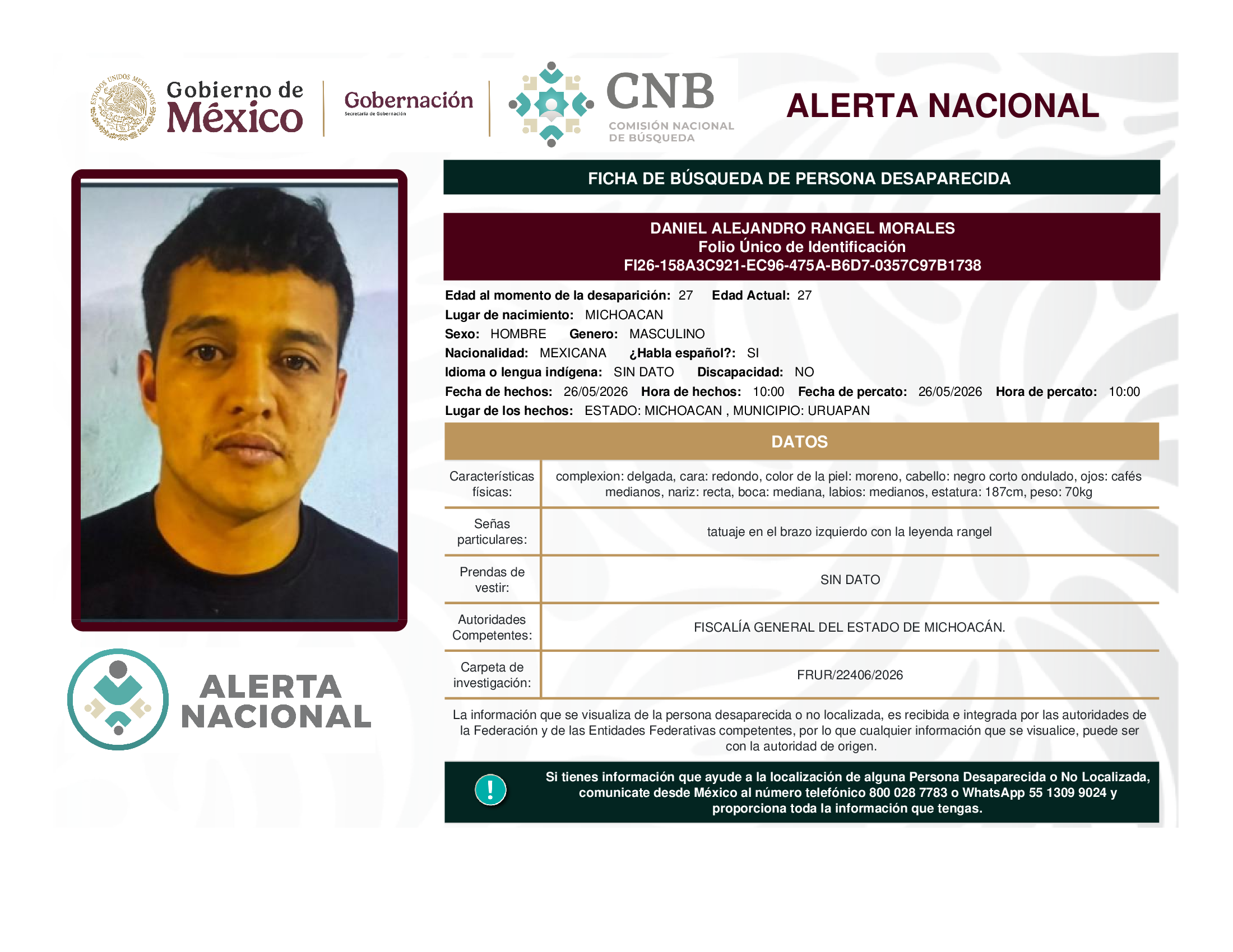 DANIEL ALEJANDRO RANGEL MORALES