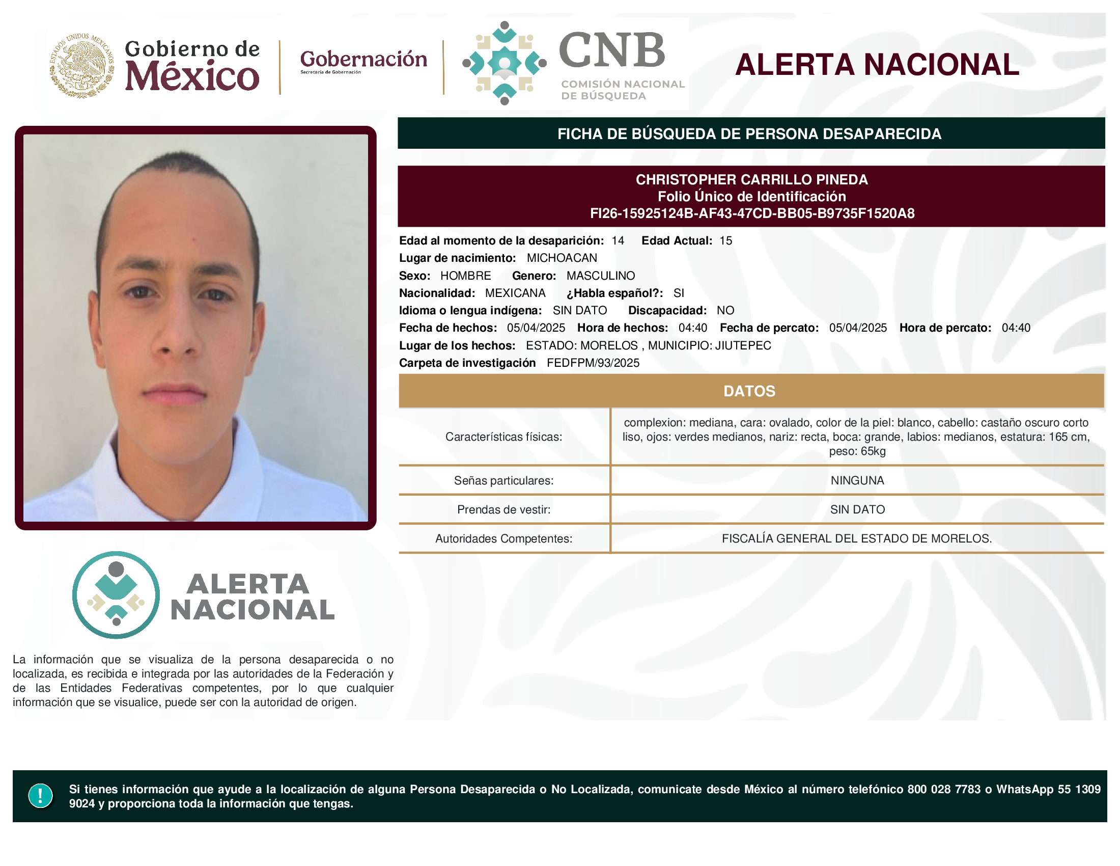 CHRISTOPHER CARRILLO PINEDA