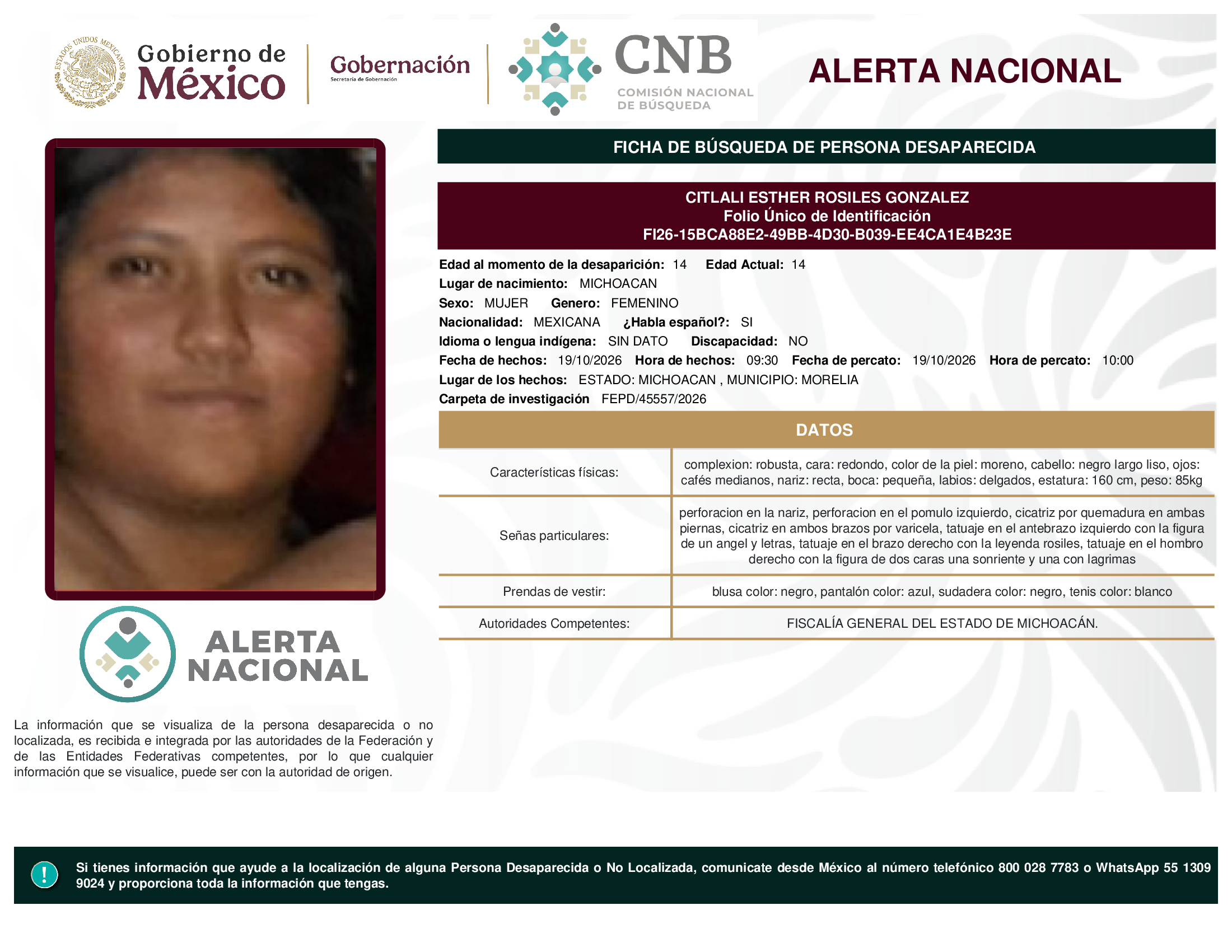 CITLALI ESTHER ROSILES GONZALEZ