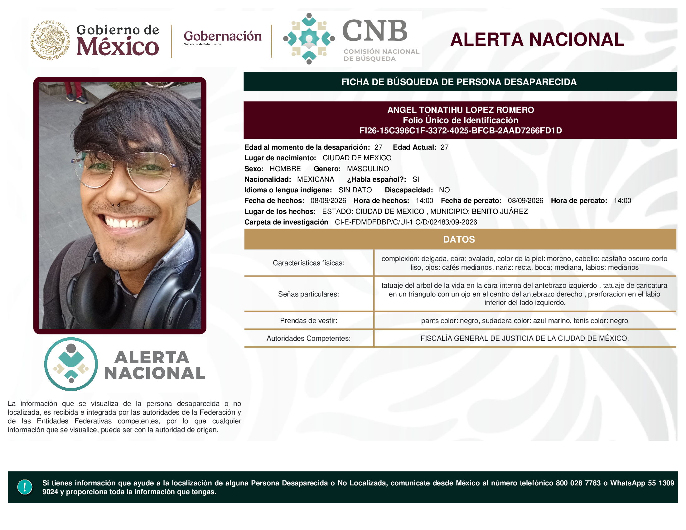 ANGEL TONATIHU LOPEZ ROMERO