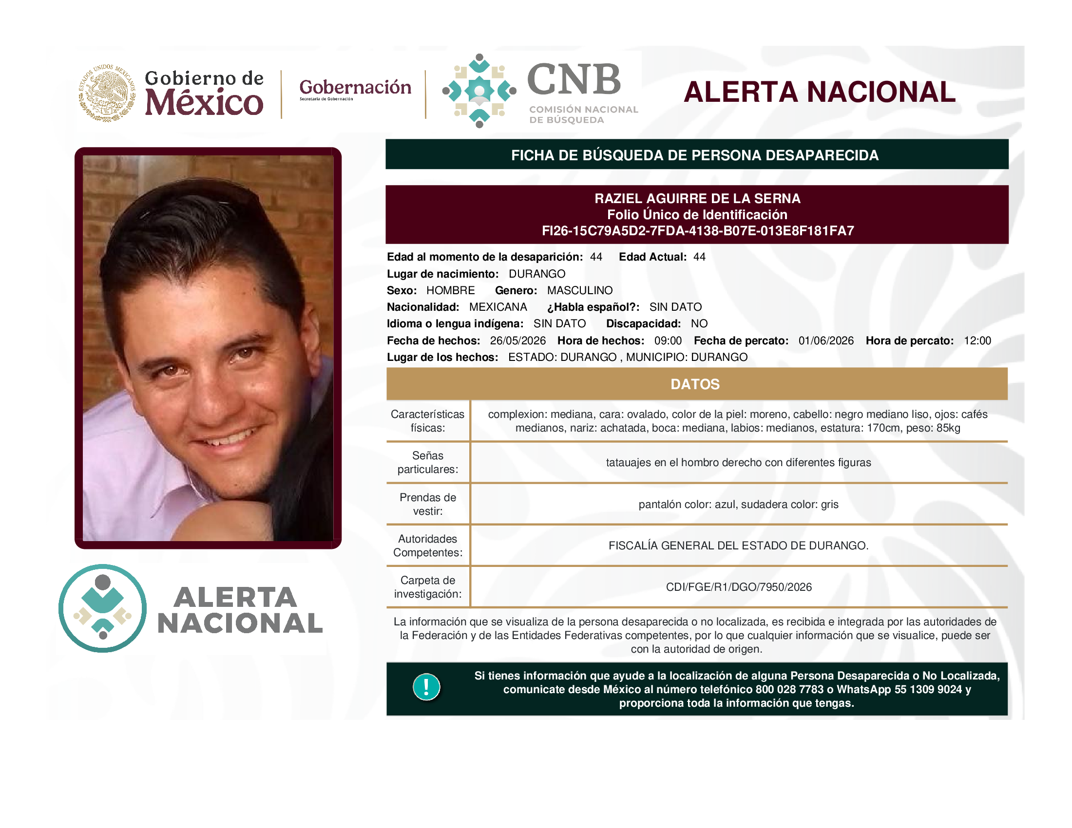 RAZIEL AGUIRRE DE LA SERNA