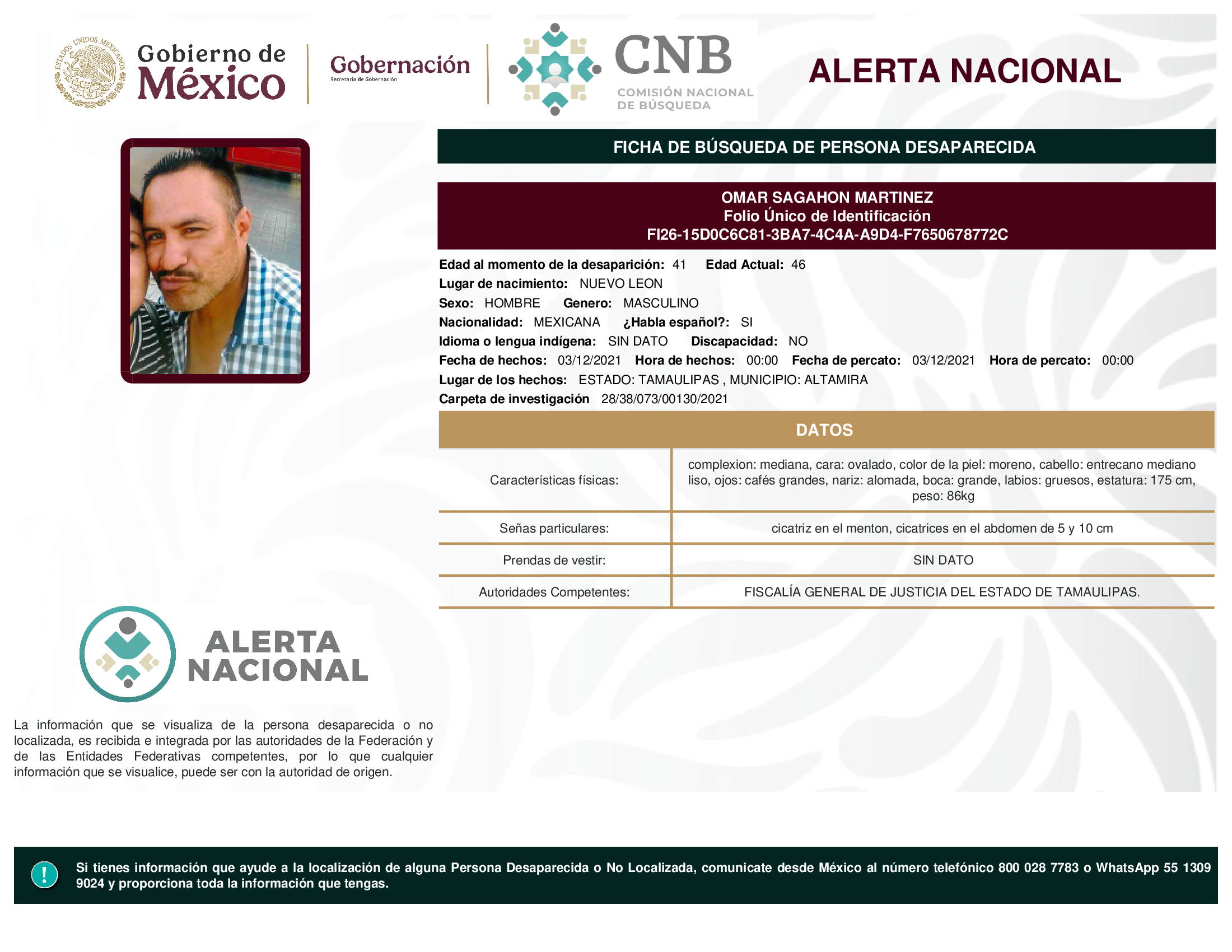 OMAR SAGAHON MARTINEZ