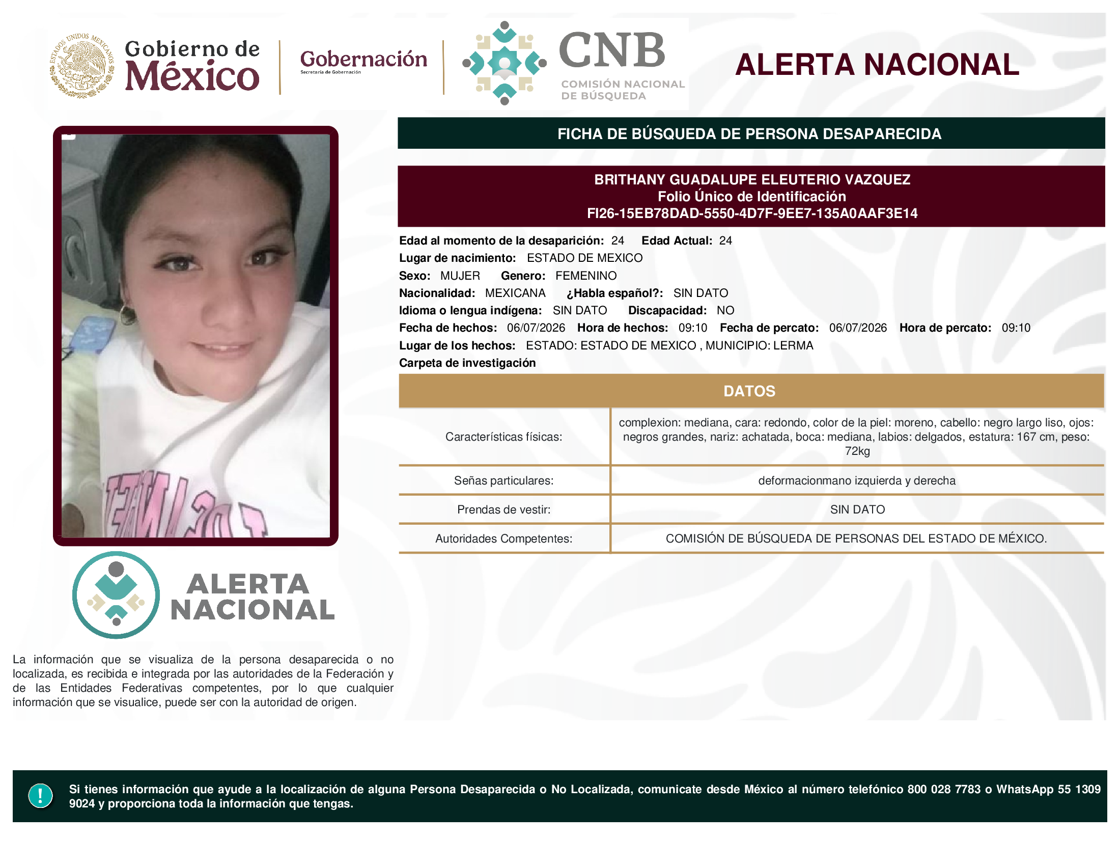 BRITHANY GUADALUPE ELEUTERIO VAZQUEZ