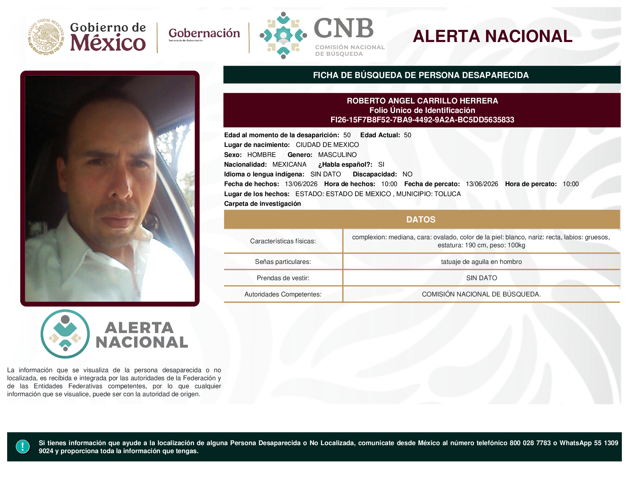 ROBERTO ANGEL CARRILLO HERRERA