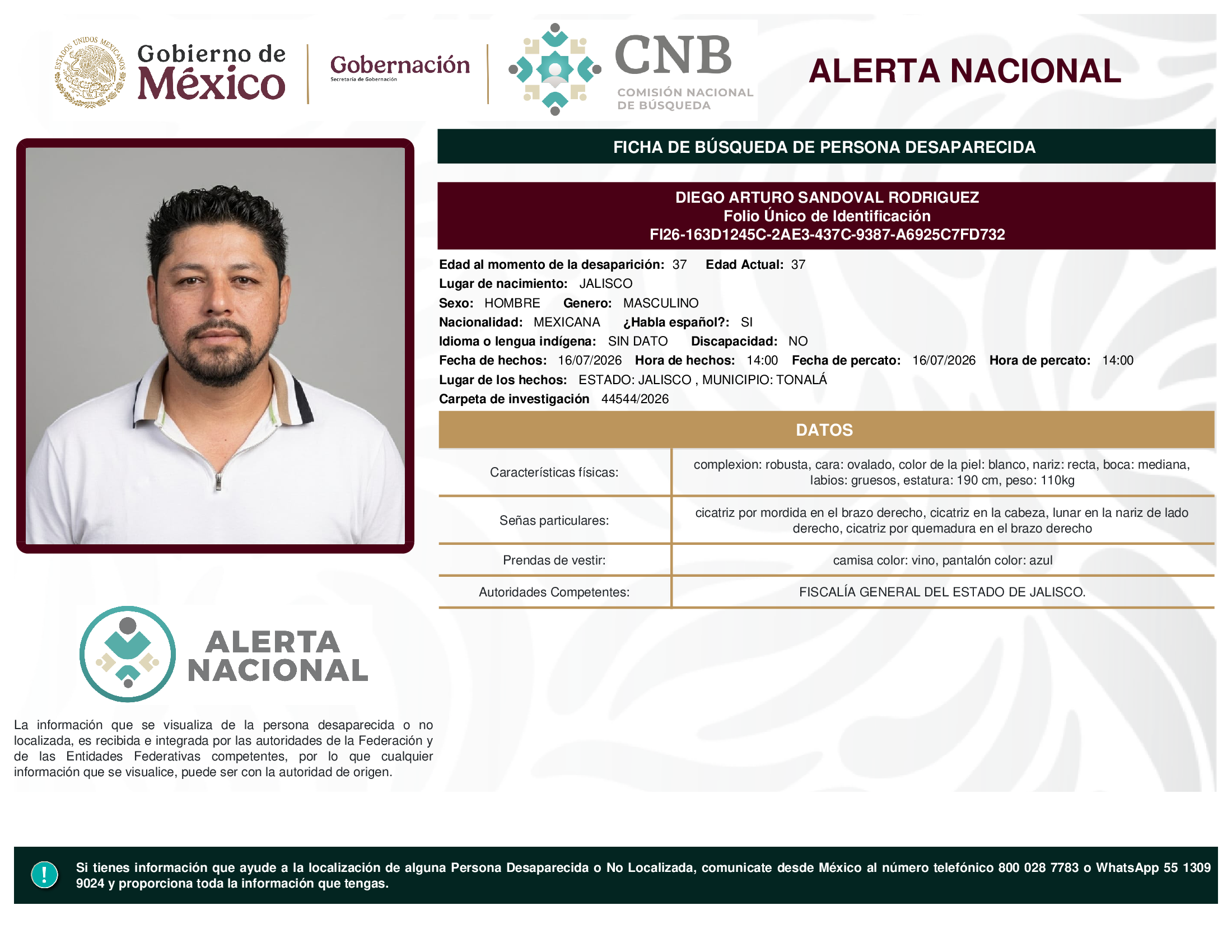 DIEGO ARTURO SANDOVAL RODRIGUEZ