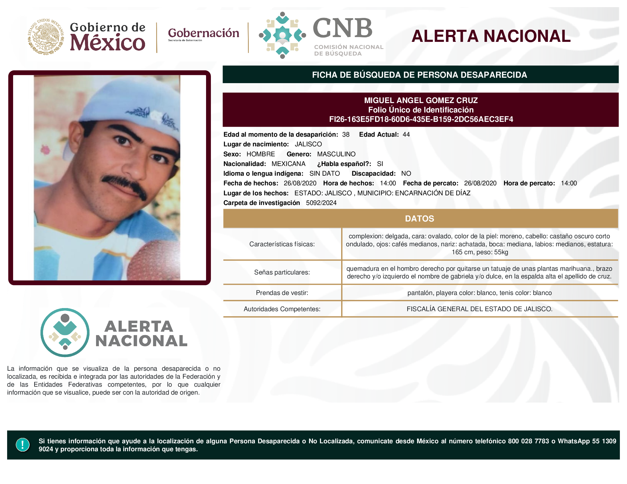 MIGUEL ANGEL GOMEZ CRUZ
