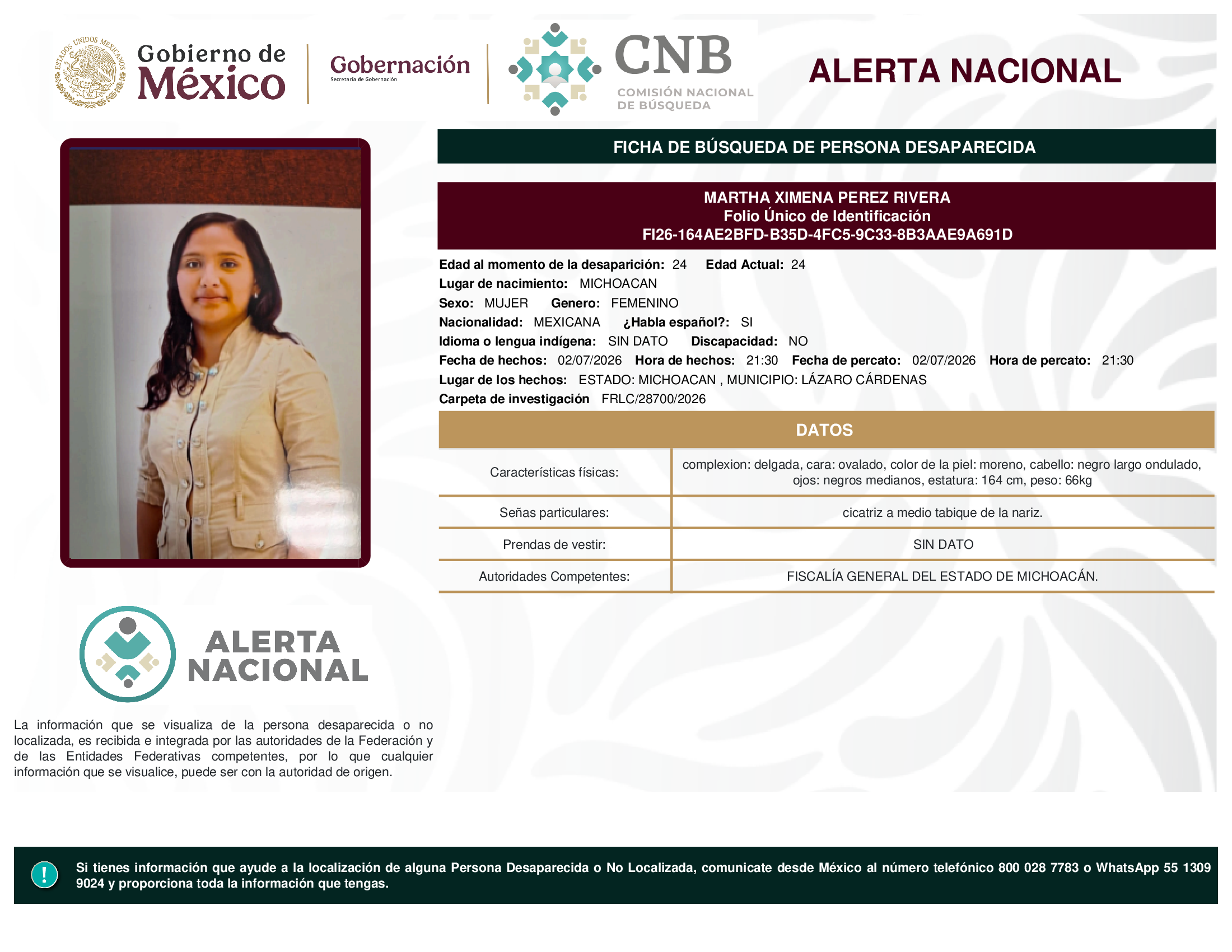 MARTHA XIMENA PEREZ RIVERA
