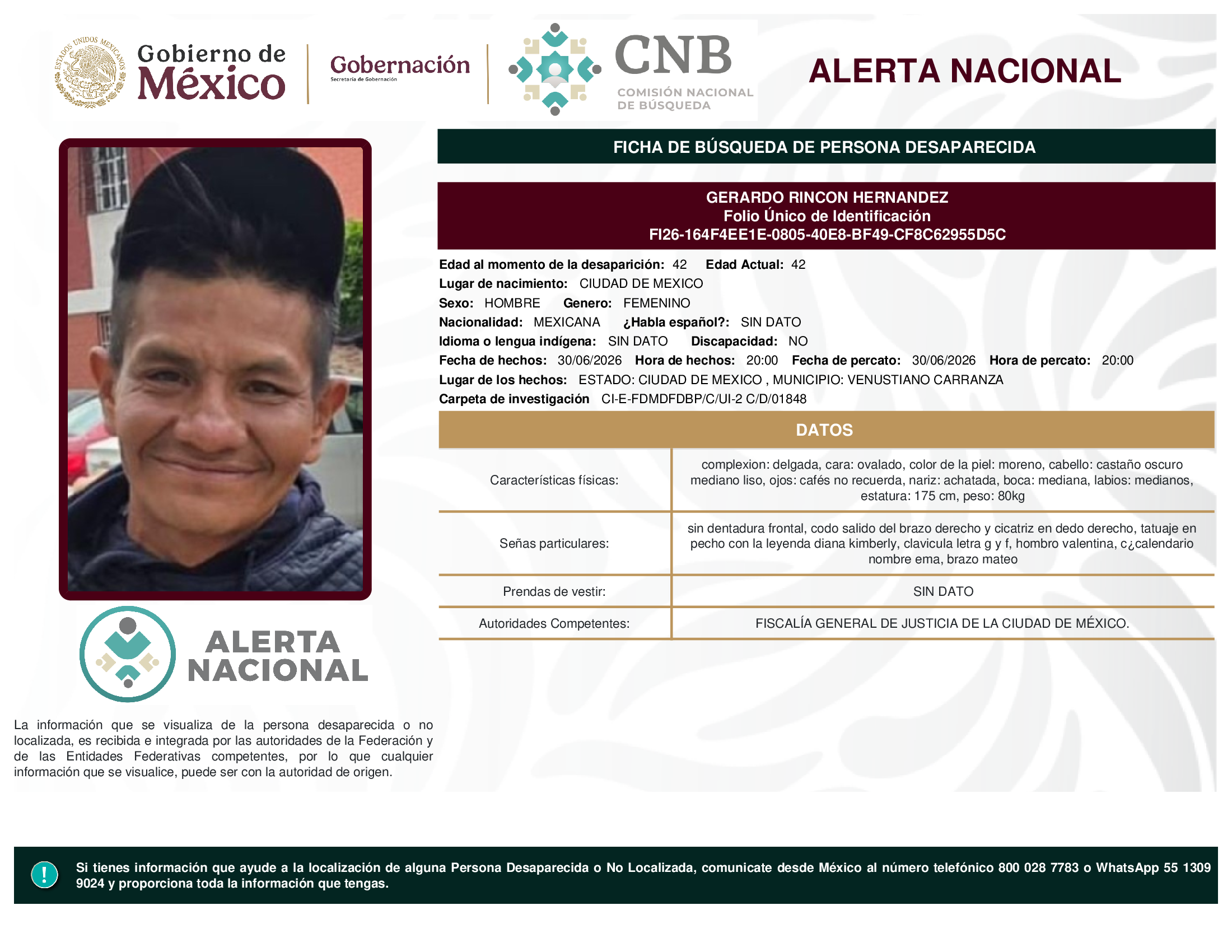 GERARDO RINCON HERNANDEZ