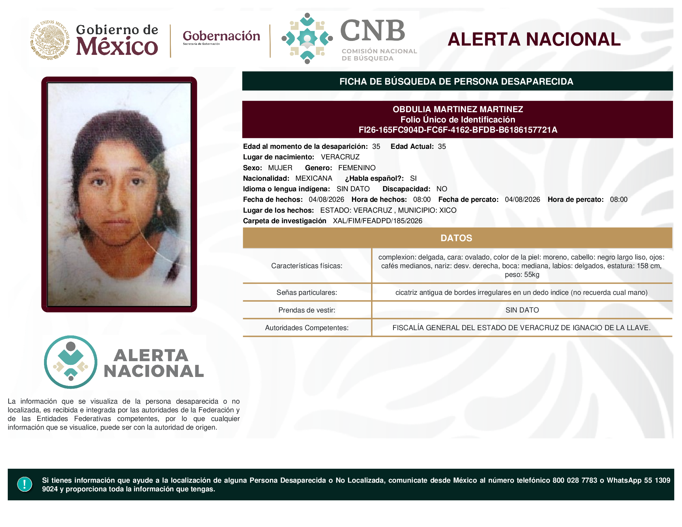 OBDULIA MARTINEZ MARTINEZ