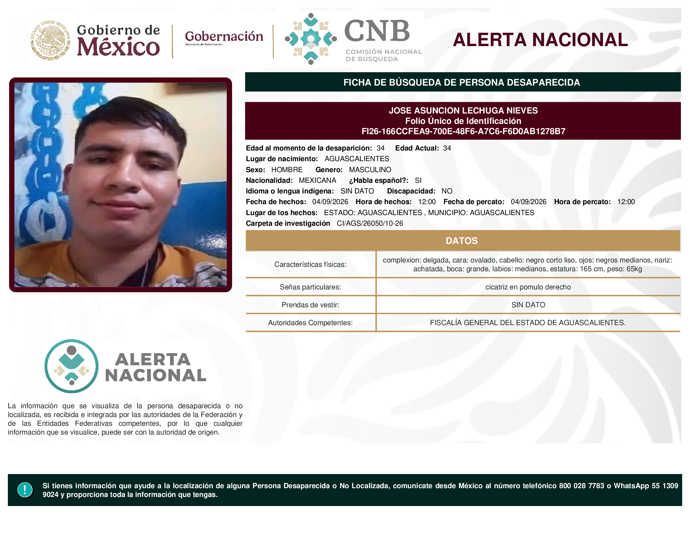 JOSE ASUNCION LECHUGA NIEVES