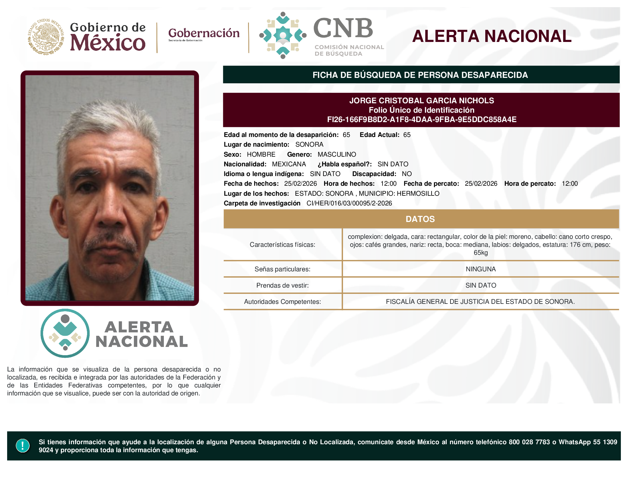 JORGE CRISTOBAL GARCIA NICHOLS