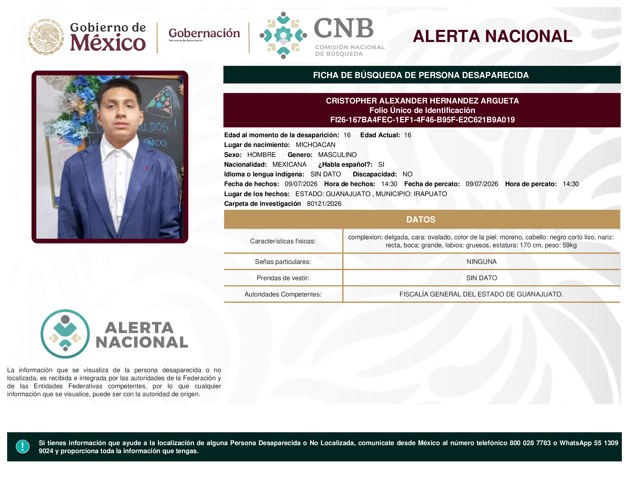 CRISTOPHER ALEXANDER HERNANDEZ ARGUETA