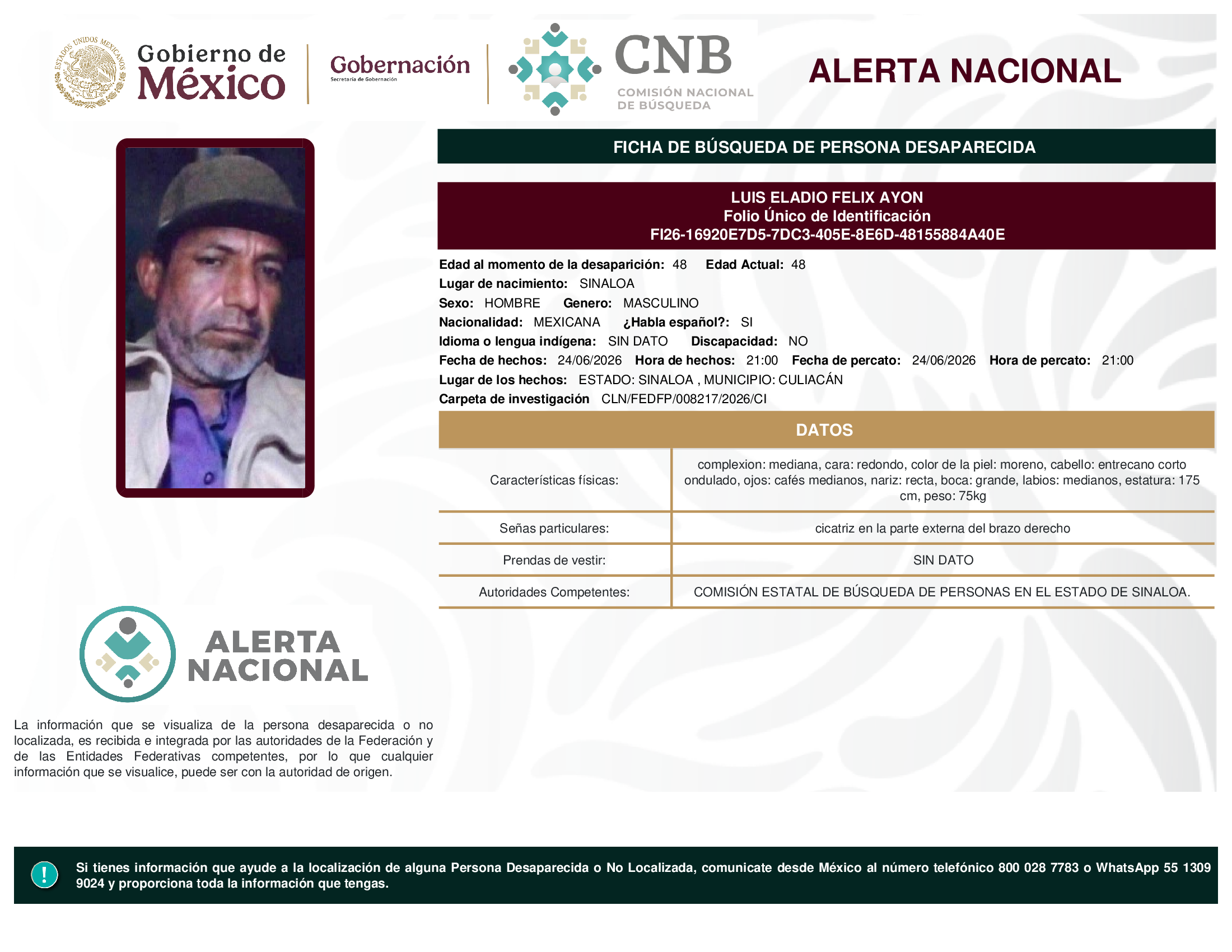 LUIS ELADIO FELIX AYON