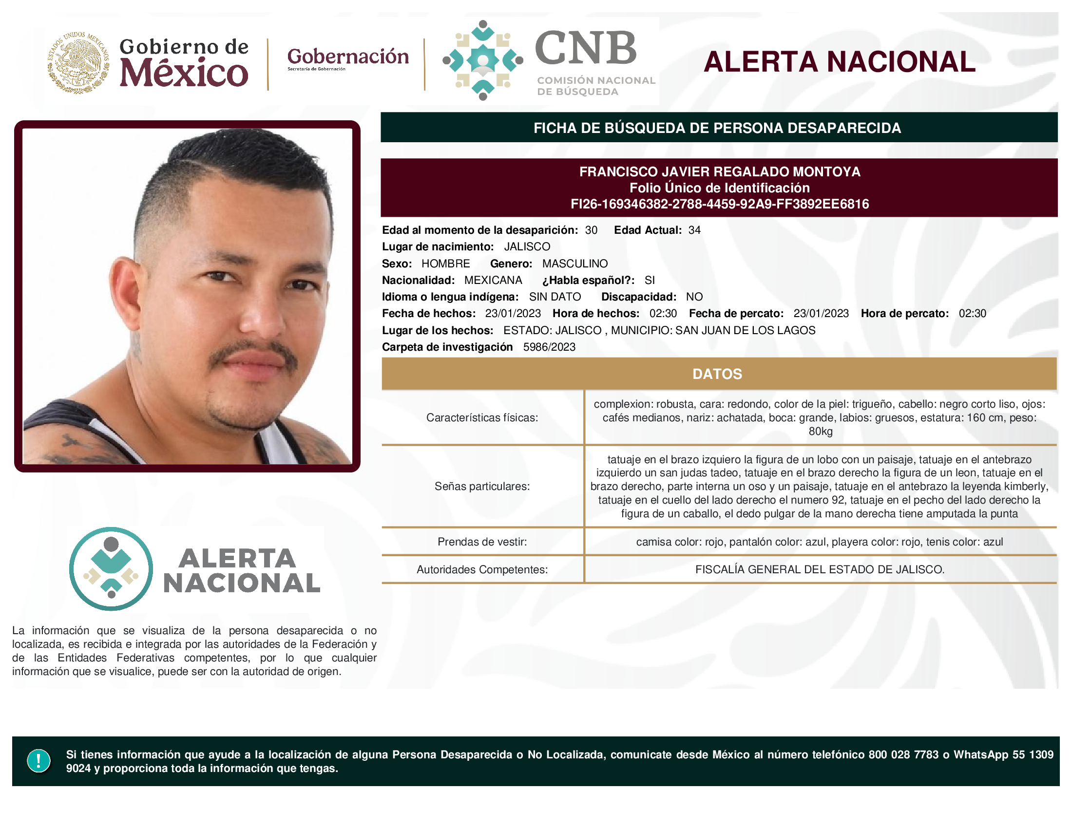 FRANCISCO JAVIER REGALADO MONTOYA